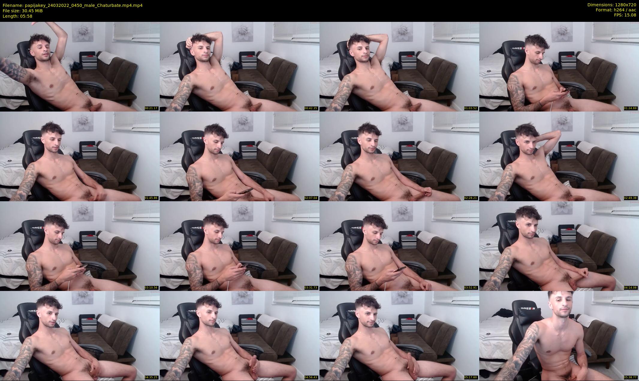 papijakey — 6 minute Chaturbate male cam show recording, 720p, Mar 24, 2022