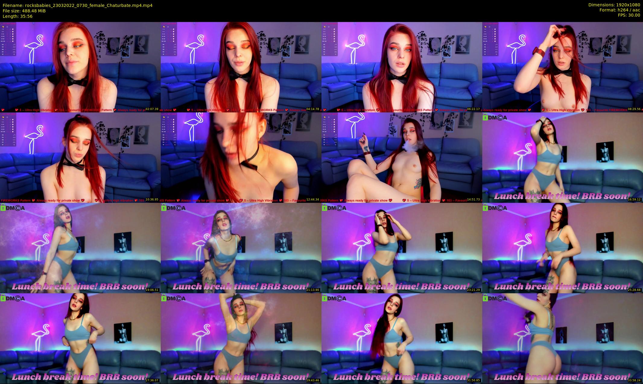 rocksbabies — 36 minute Chaturbate female cam show recording, 1080p, Mar 23, 2022
