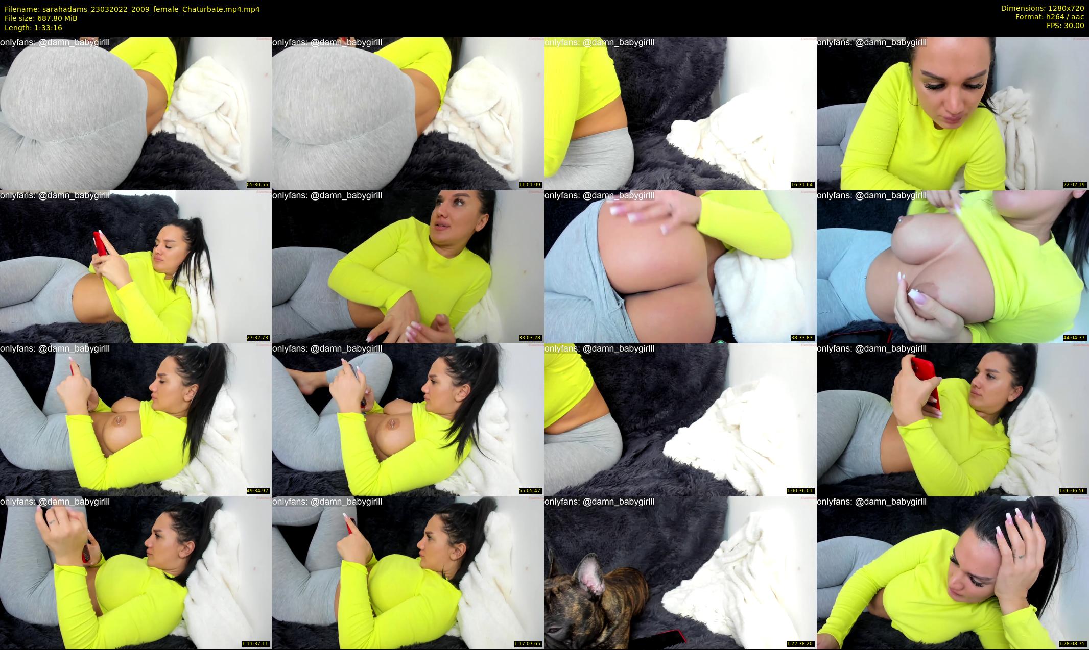 sarahadams — 94 minute Chaturbate female cam show recording, 720p, Mar 23, 2022