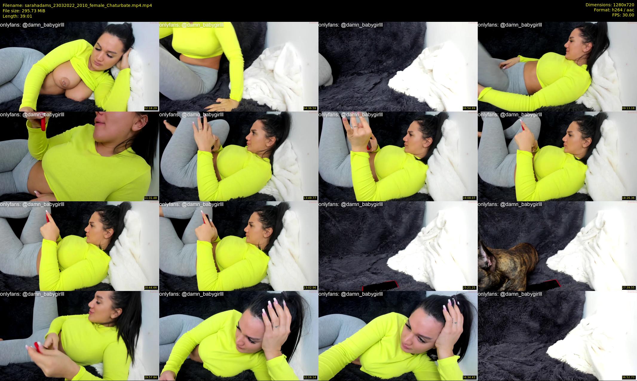 sarahadams — 40 minute Chaturbate female cam show recording, 720p, Mar 23, 2022