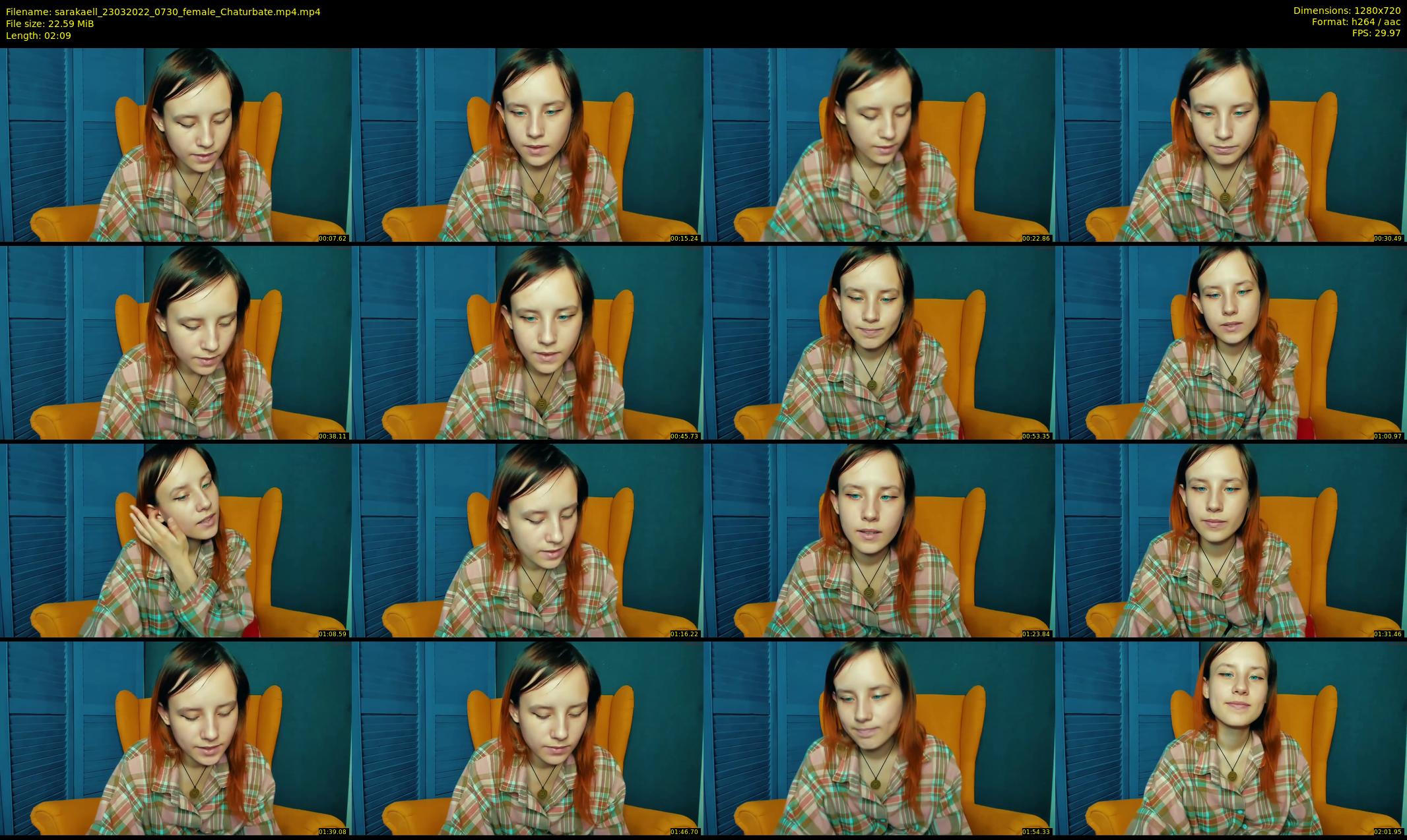 sarakaell — 3 minute Chaturbate female cam show recording, 720p, Mar 23, 2022