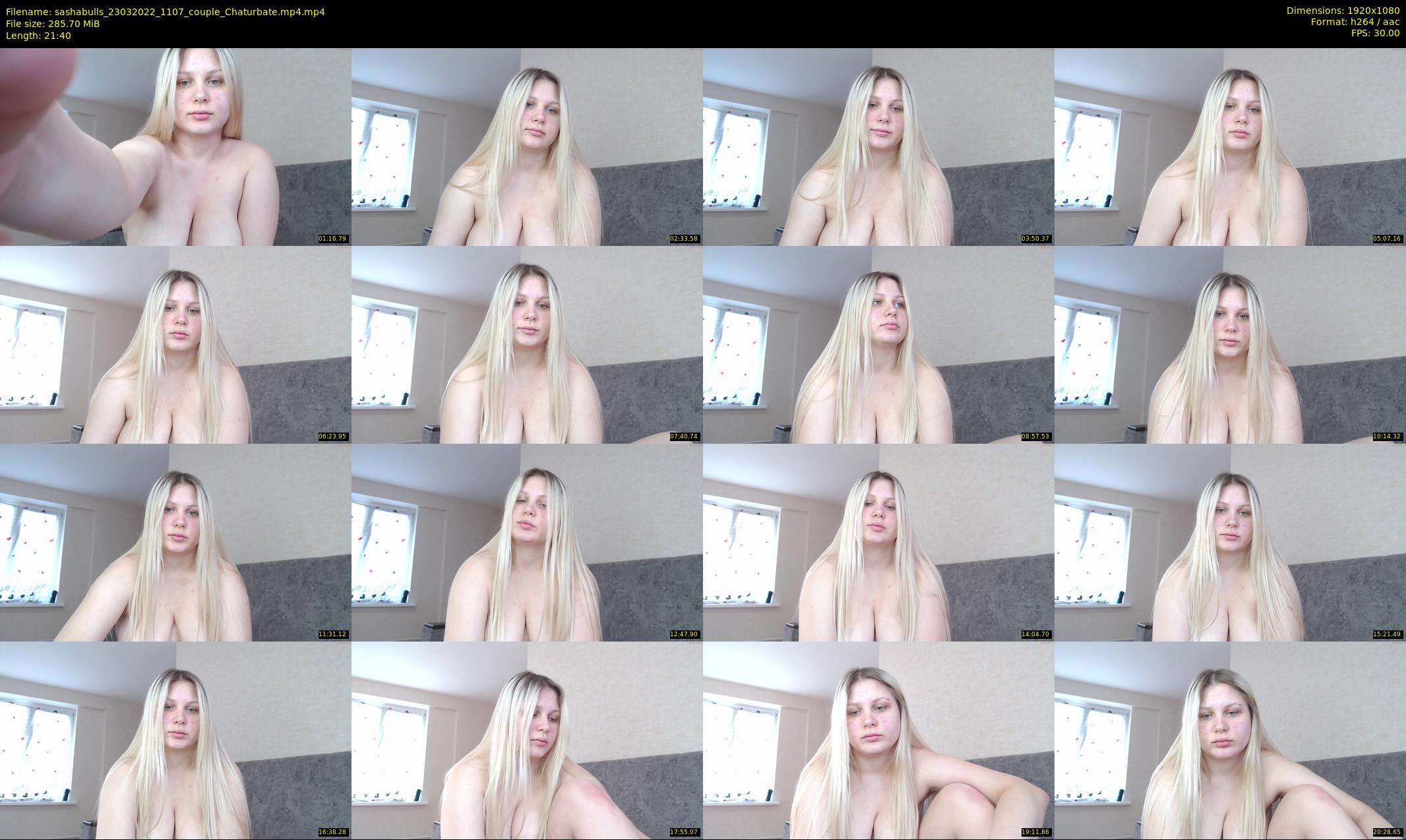 sashabulls — 22 minute Chaturbate couple cam show recording, 1080p, Mar 23, 2022