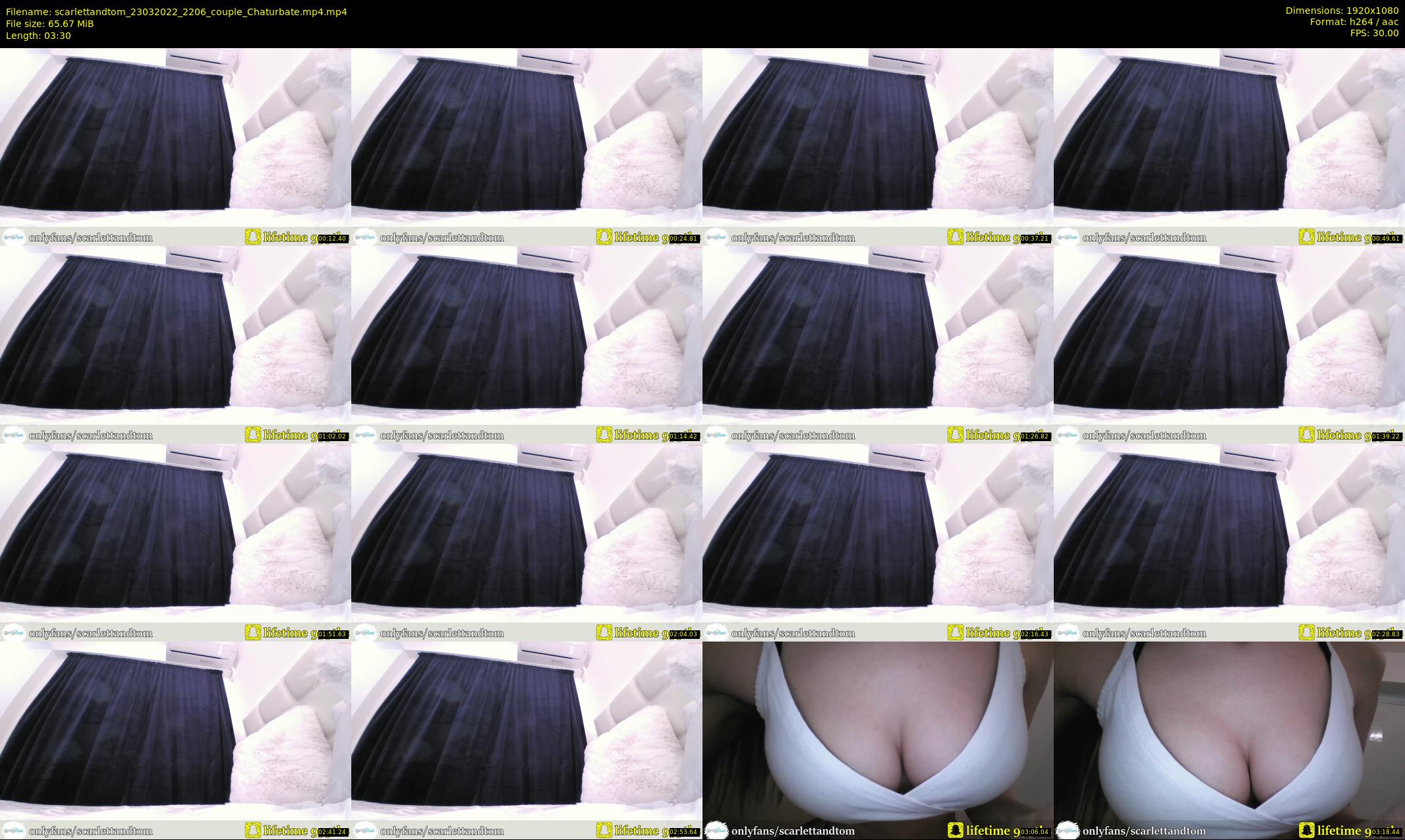 scarlettandtom — 4 minute Chaturbate couple cam show recording, 1080p, Mar 23, 2022