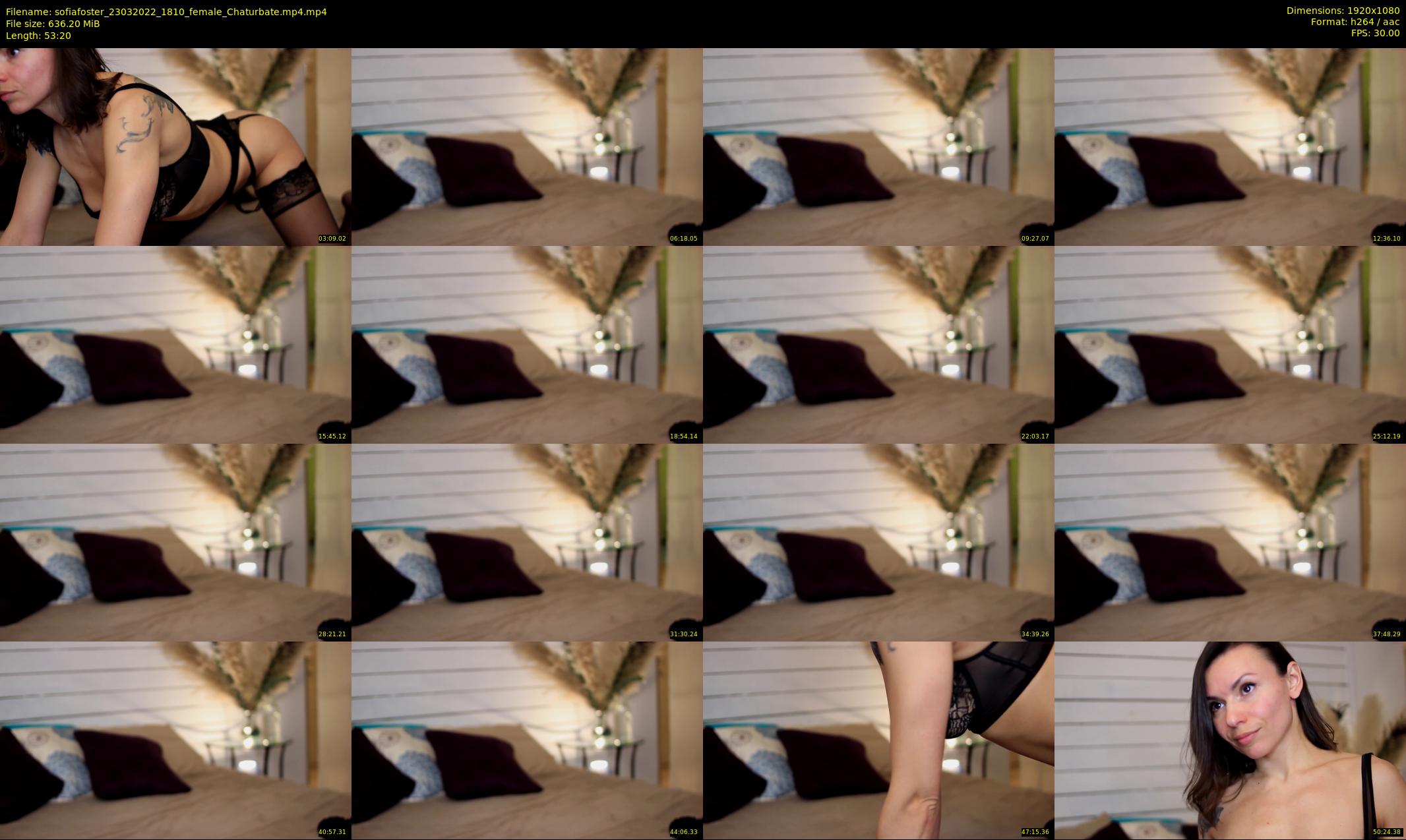 sofiafoster — 54 minute Chaturbate female cam show recording, 1080p, Mar 23, 2022