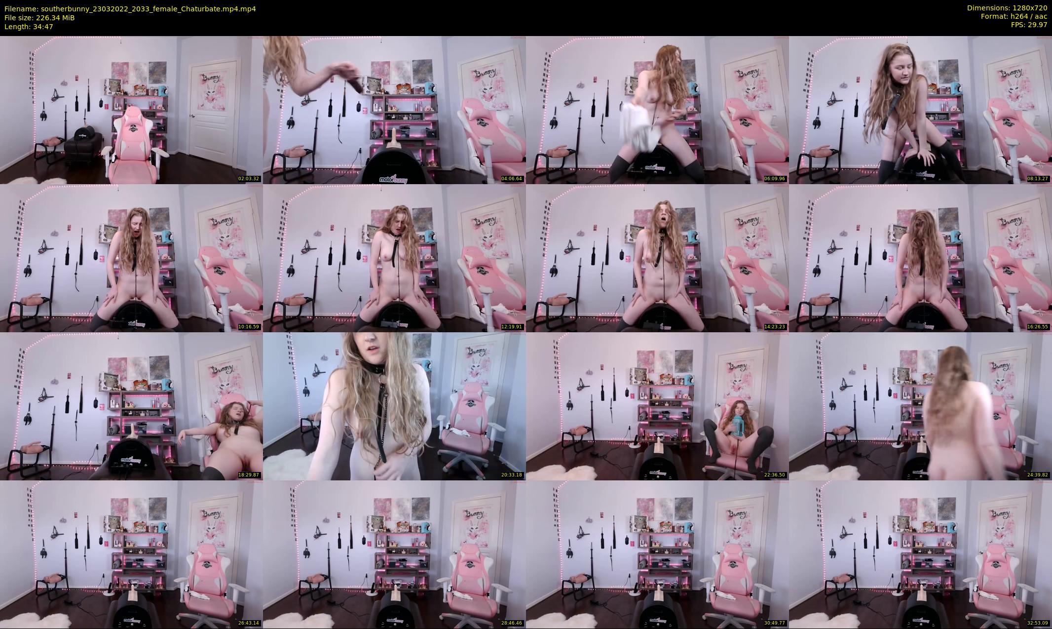 southerbunny — 35 minute Chaturbate female cam show recording, 720p, Mar 23, 2022
