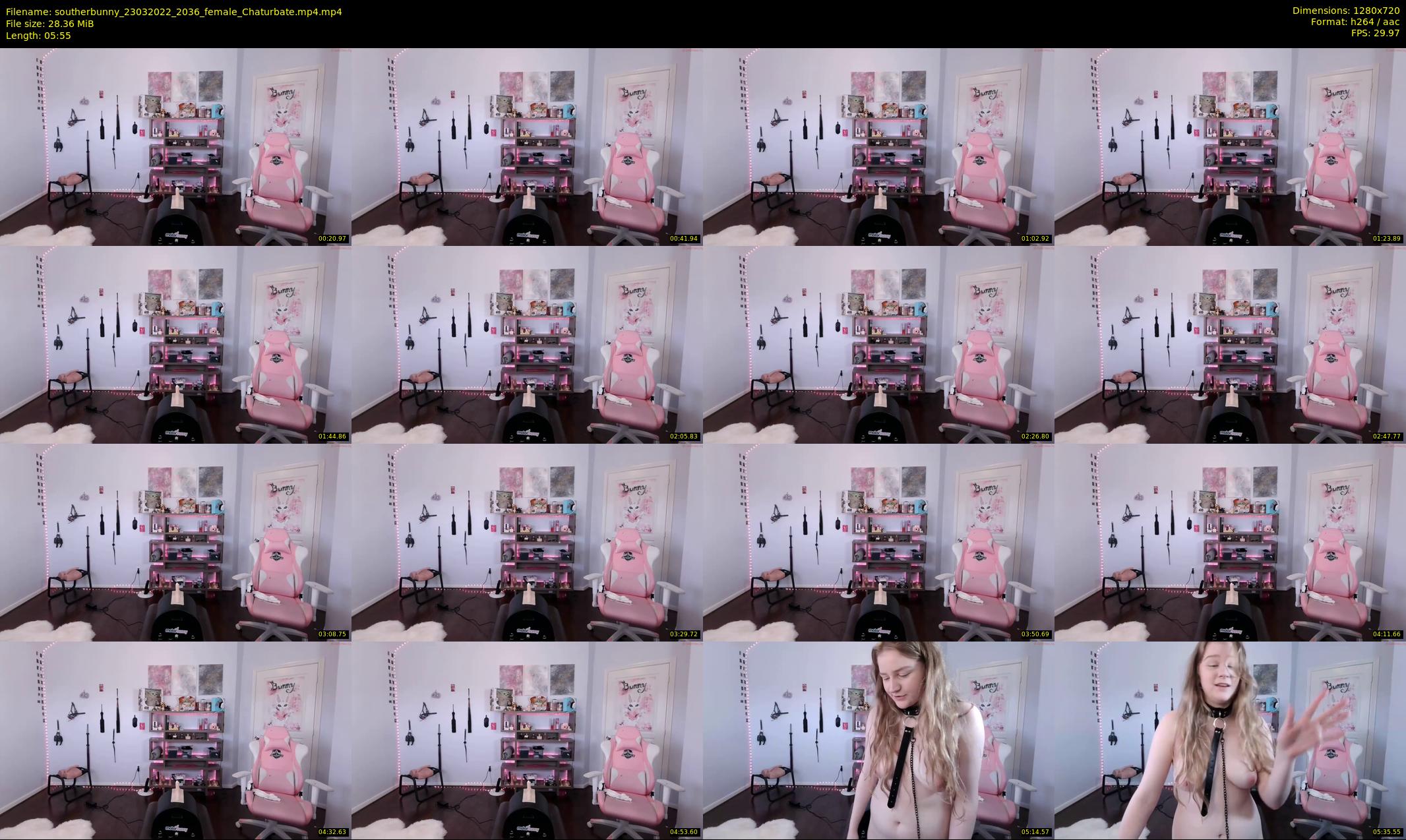 southerbunny — 6 minute Chaturbate female cam show recording, 720p, Mar 23, 2022