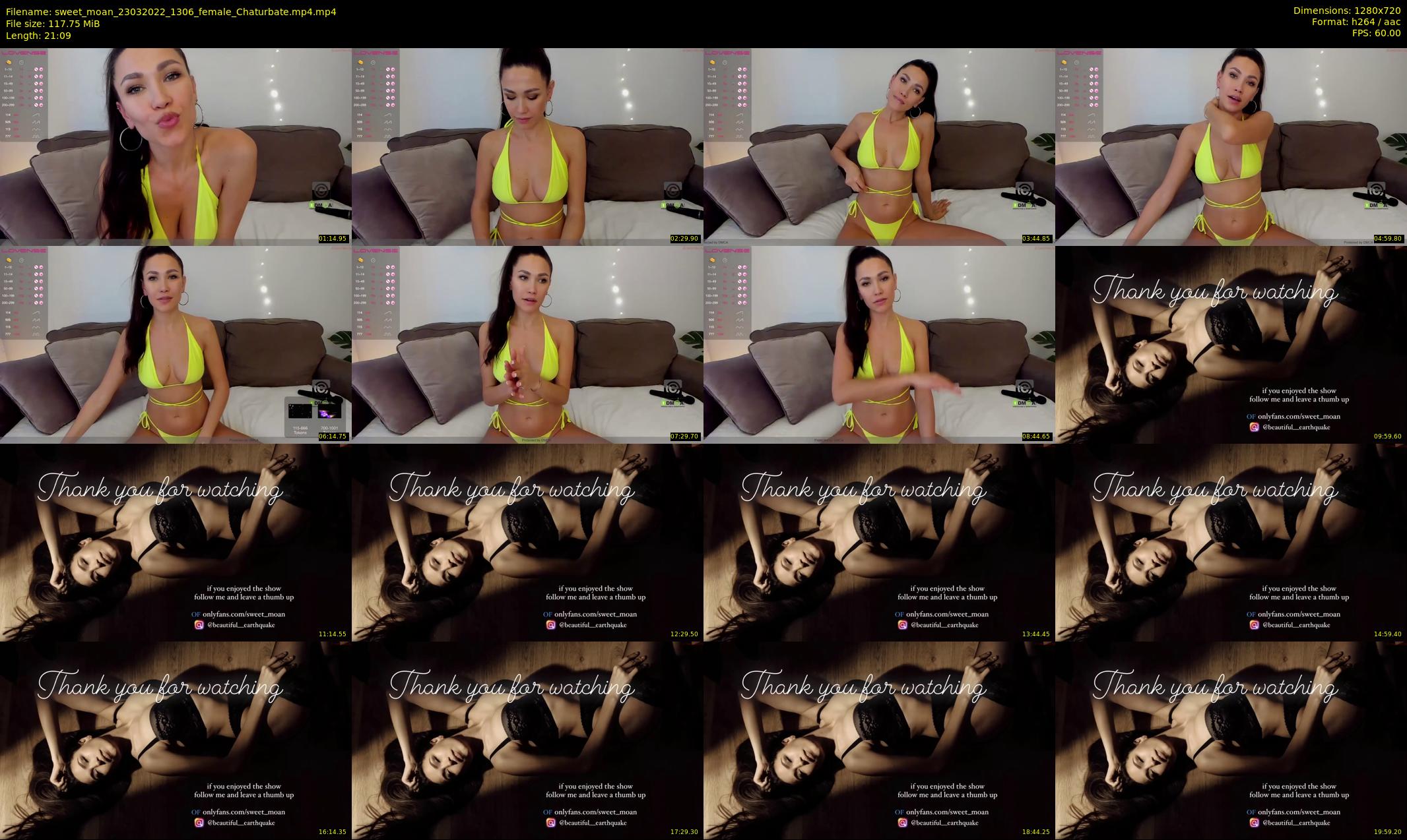 sweet_moan — 22 minute Chaturbate female cam show recording, 720p, Mar 23, 2022