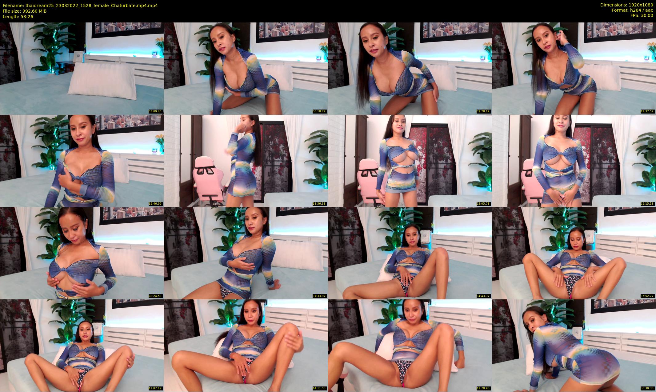 thaidream25 — 54 minute Chaturbate female cam show recording, 1080p, Mar 23, 2022