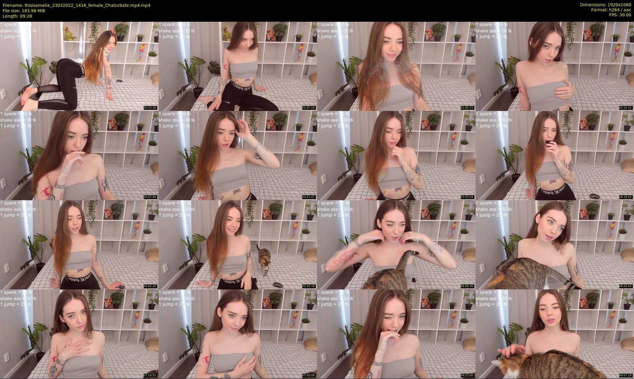thisisamelia — 10 minute Chaturbate female cam show recording, 1080p, Mar 23, 2022