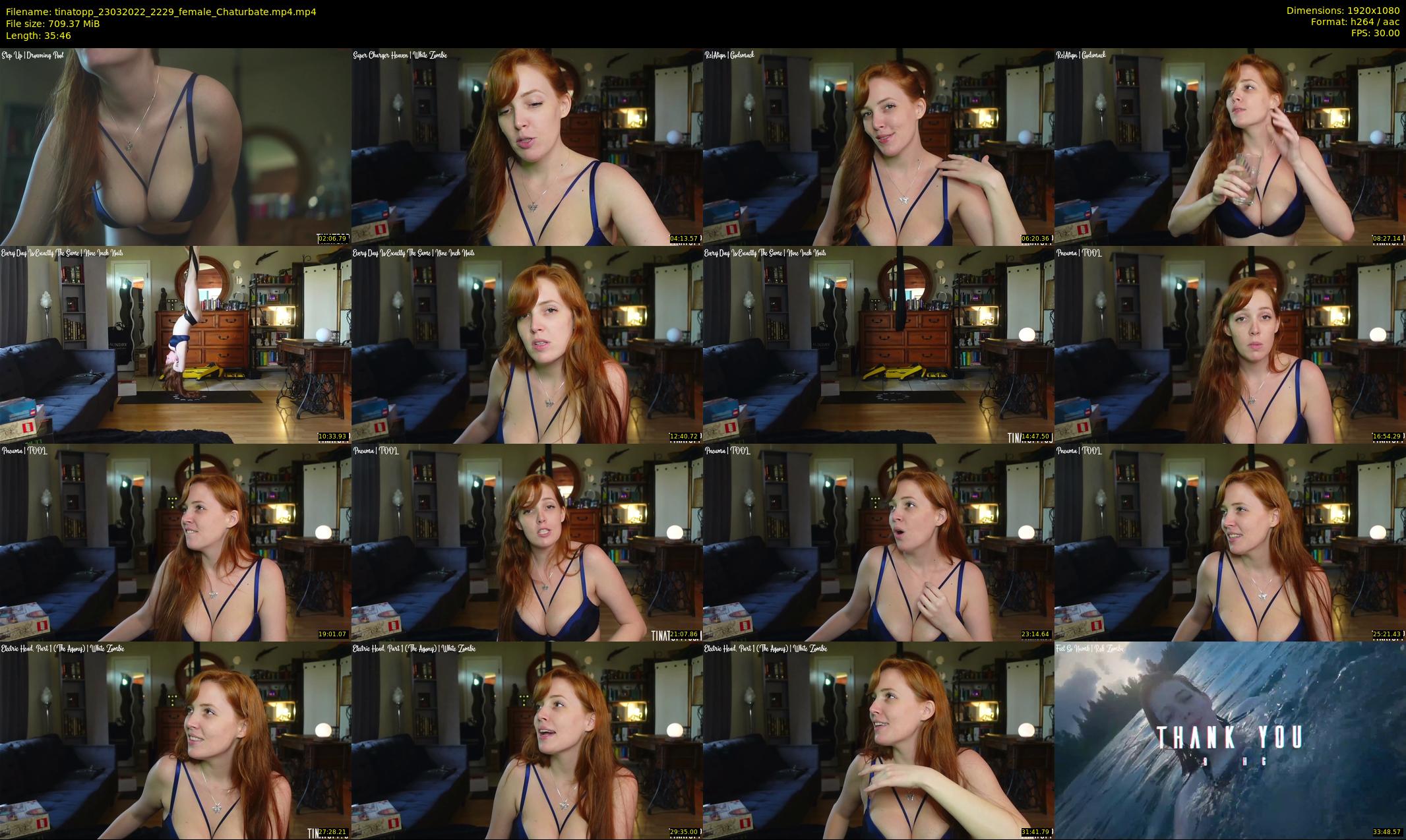 tinatopp — 36 minute Chaturbate female cam show recording, 1080p, Mar 23, 2022