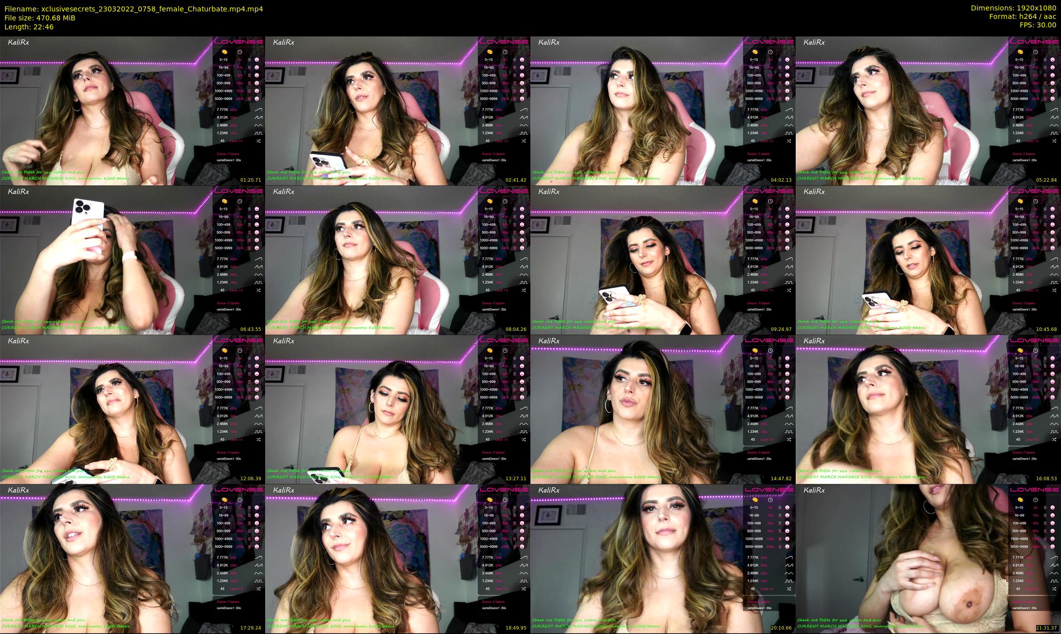 xclusivesecrets — 23 minute Chaturbate female cam show recording, 1080p, Mar 23, 2022