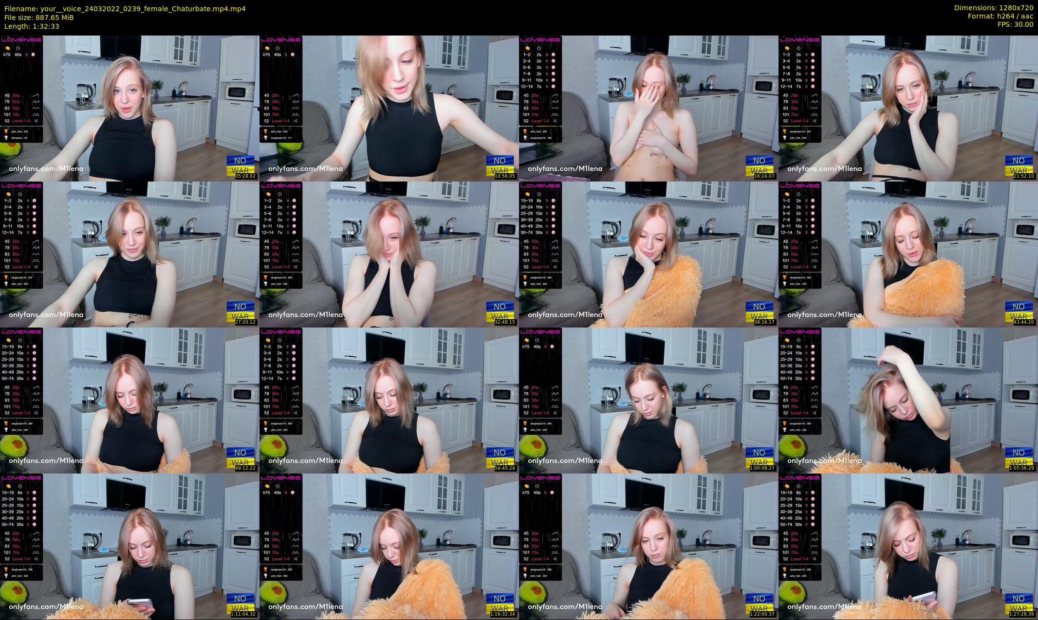 your__voice — 93 minute Chaturbate female cam show recording, 720p, Mar 24, 2022