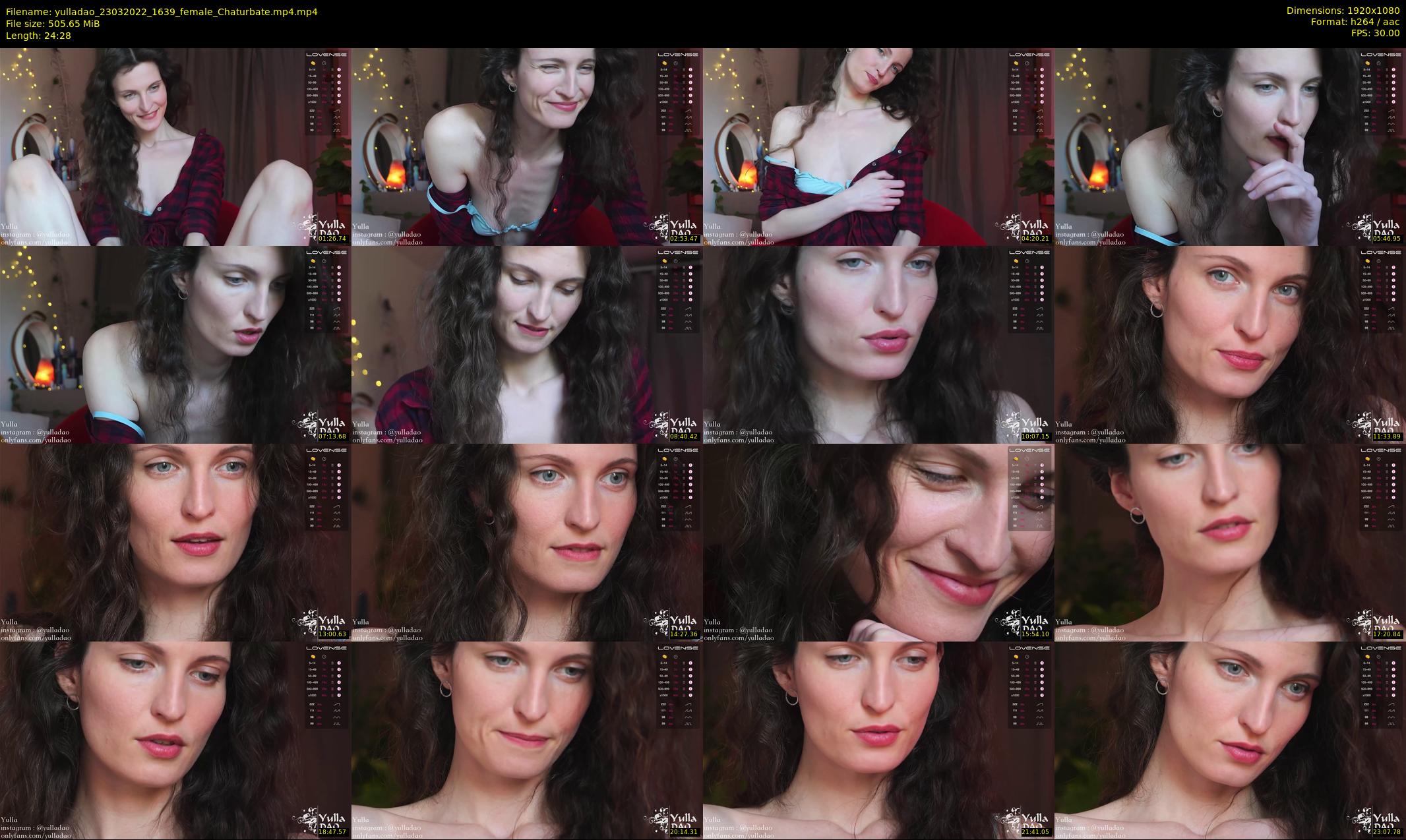 yulladao — 25 minute Chaturbate female cam show recording, 1080p, Mar 23, 2022