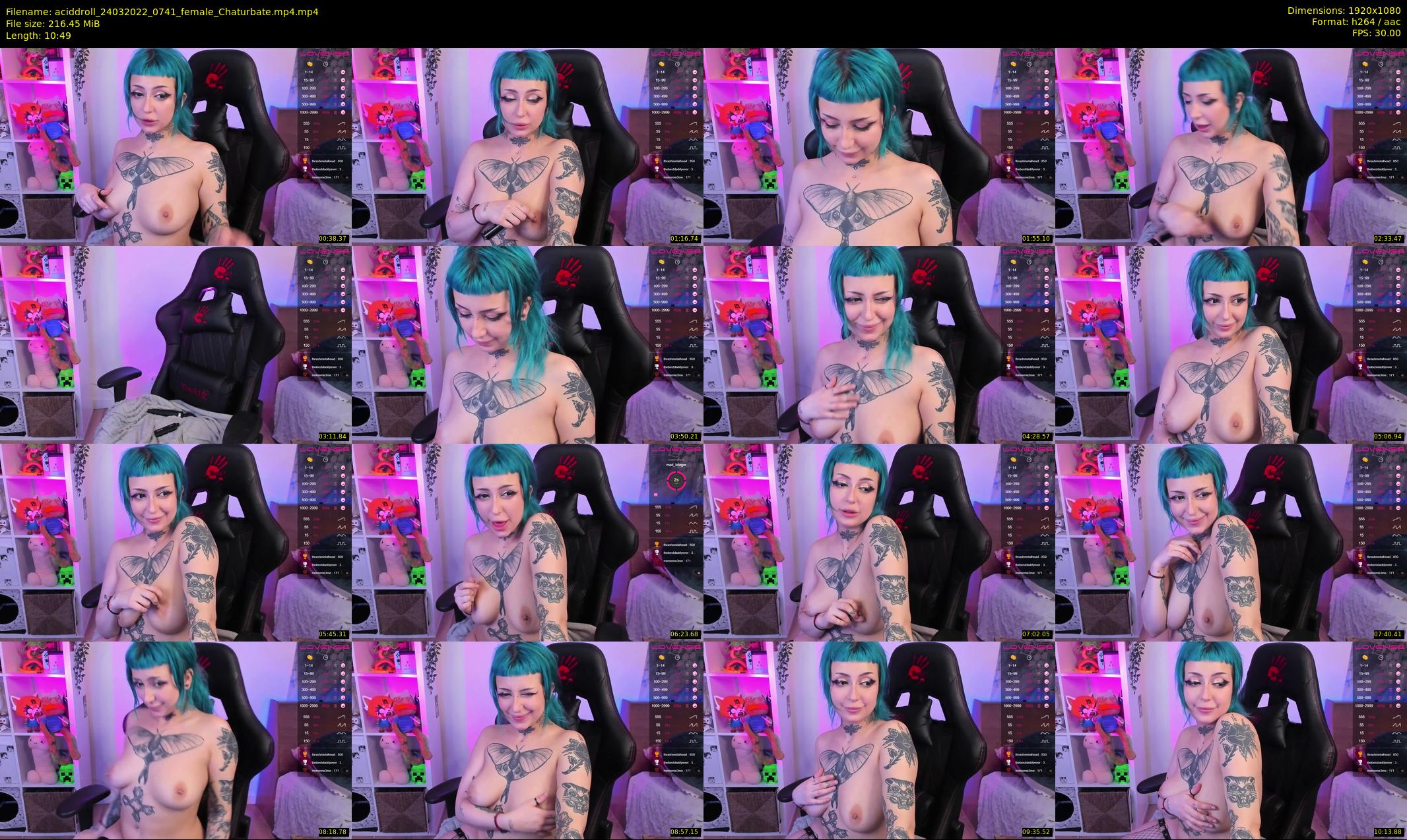 aciddroll — 11 minute Chaturbate female cam show recording, 1080p, Mar 24, 2022