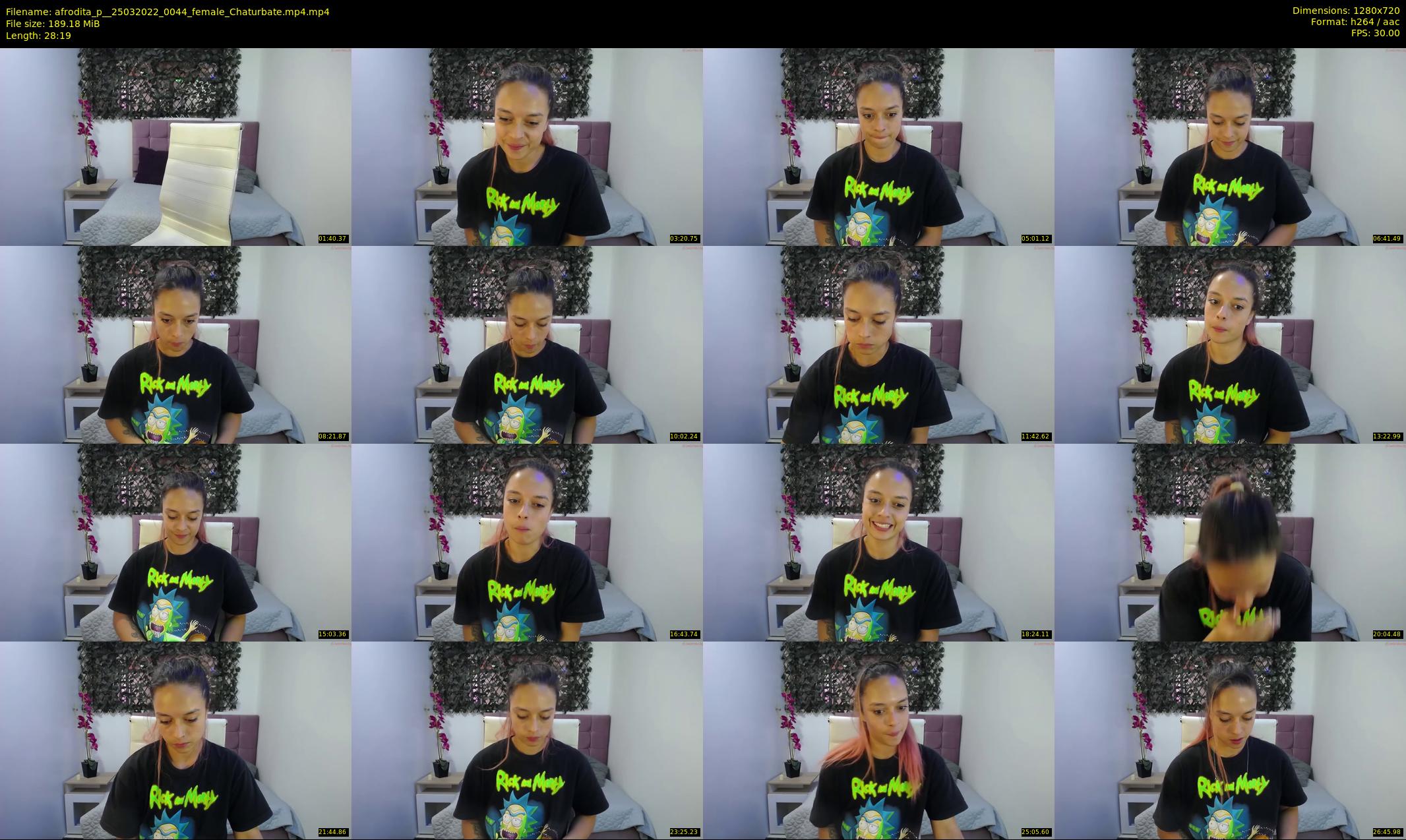 afrodita_p_ — 29 minute Chaturbate female cam show recording, 720p, Mar 25, 2022