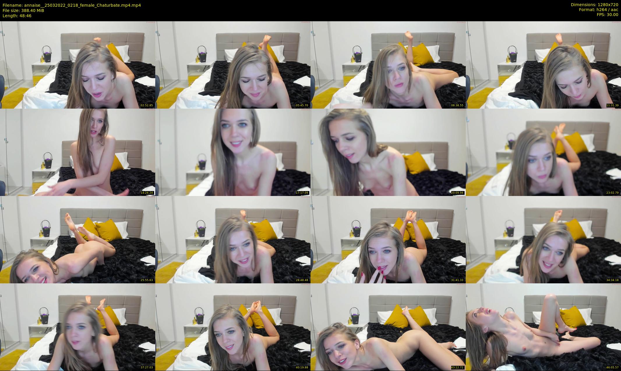 annaise_ — 49 minute Chaturbate female cam show recording, 720p, Mar 25, 2022