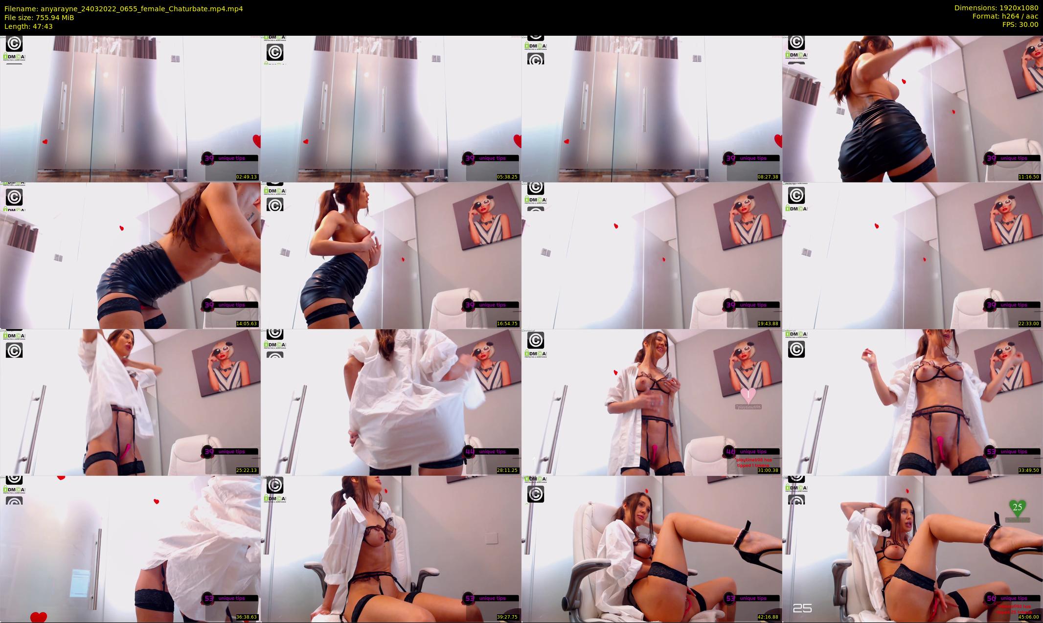 anyarayne — 48 minute Chaturbate female cam show recording, 1080p, Mar 24, 2022