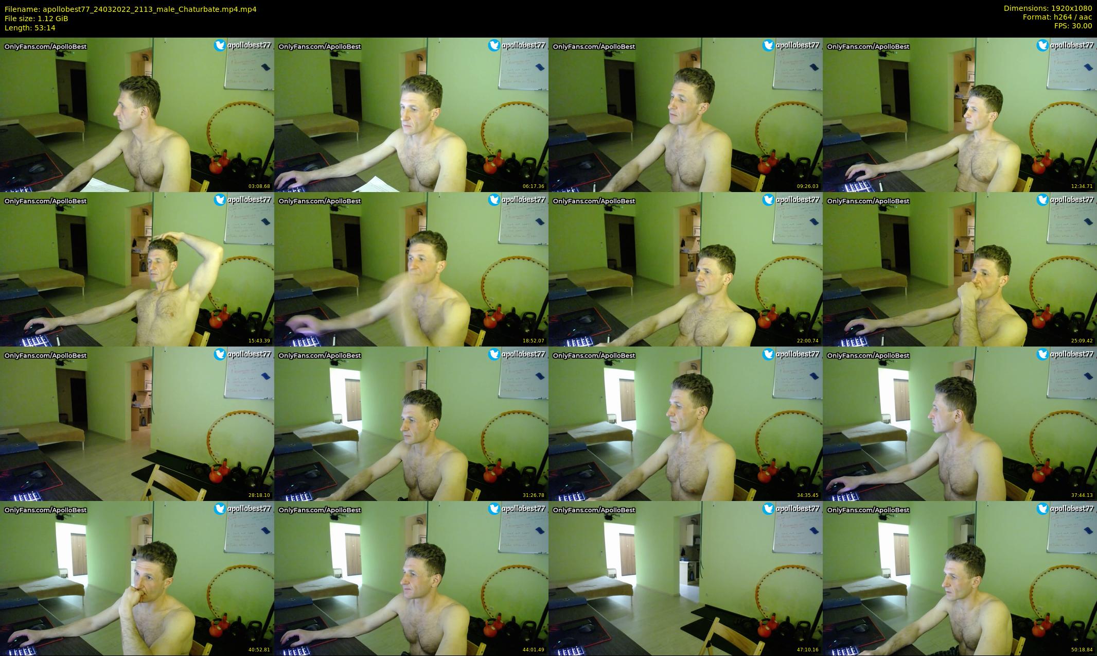 apollobest77 — 54 minute Chaturbate male cam show recording, 1080p, Mar 24, 2022