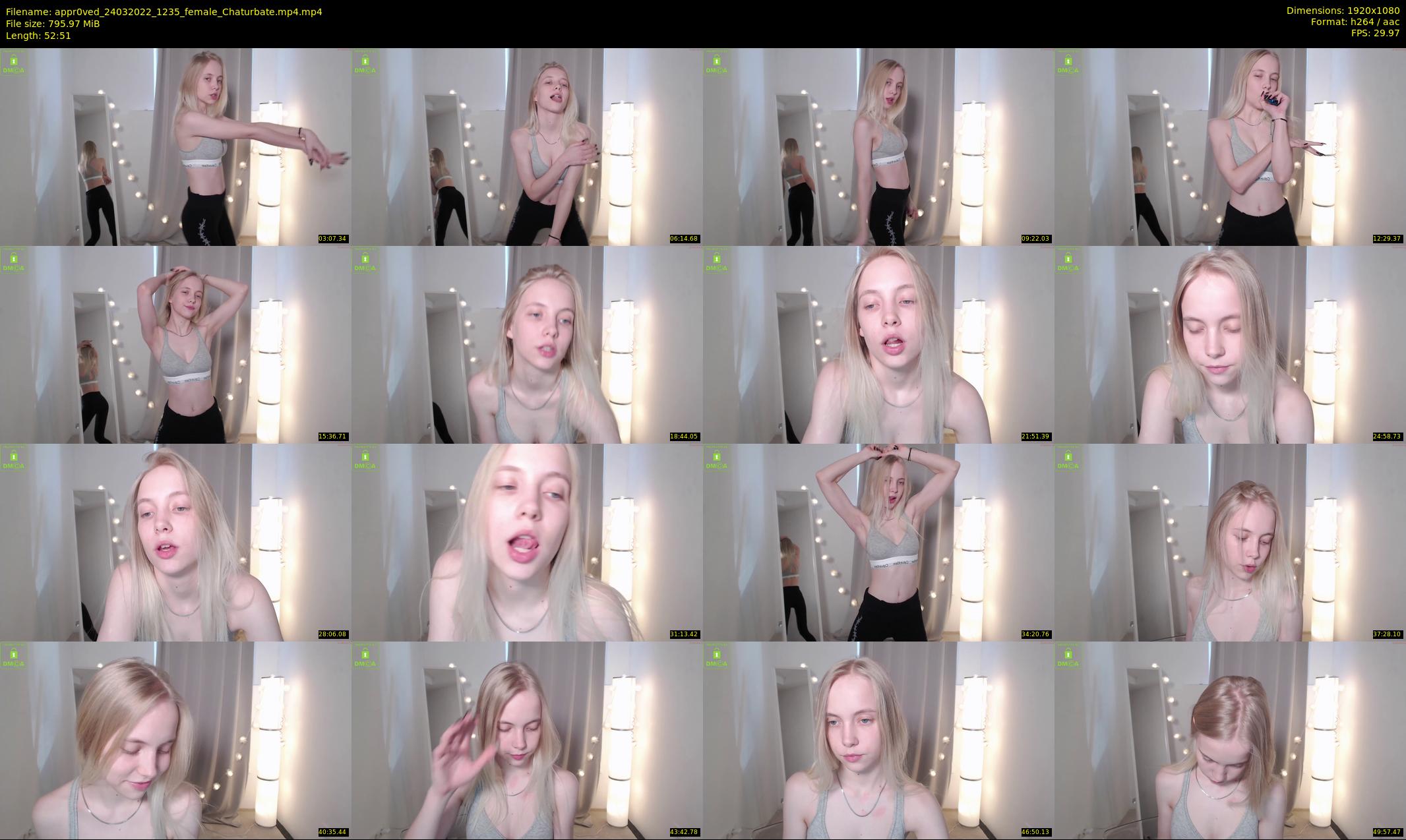 appr0ved — 53 minute Chaturbate female cam show recording, 1080p, Mar 24, 2022