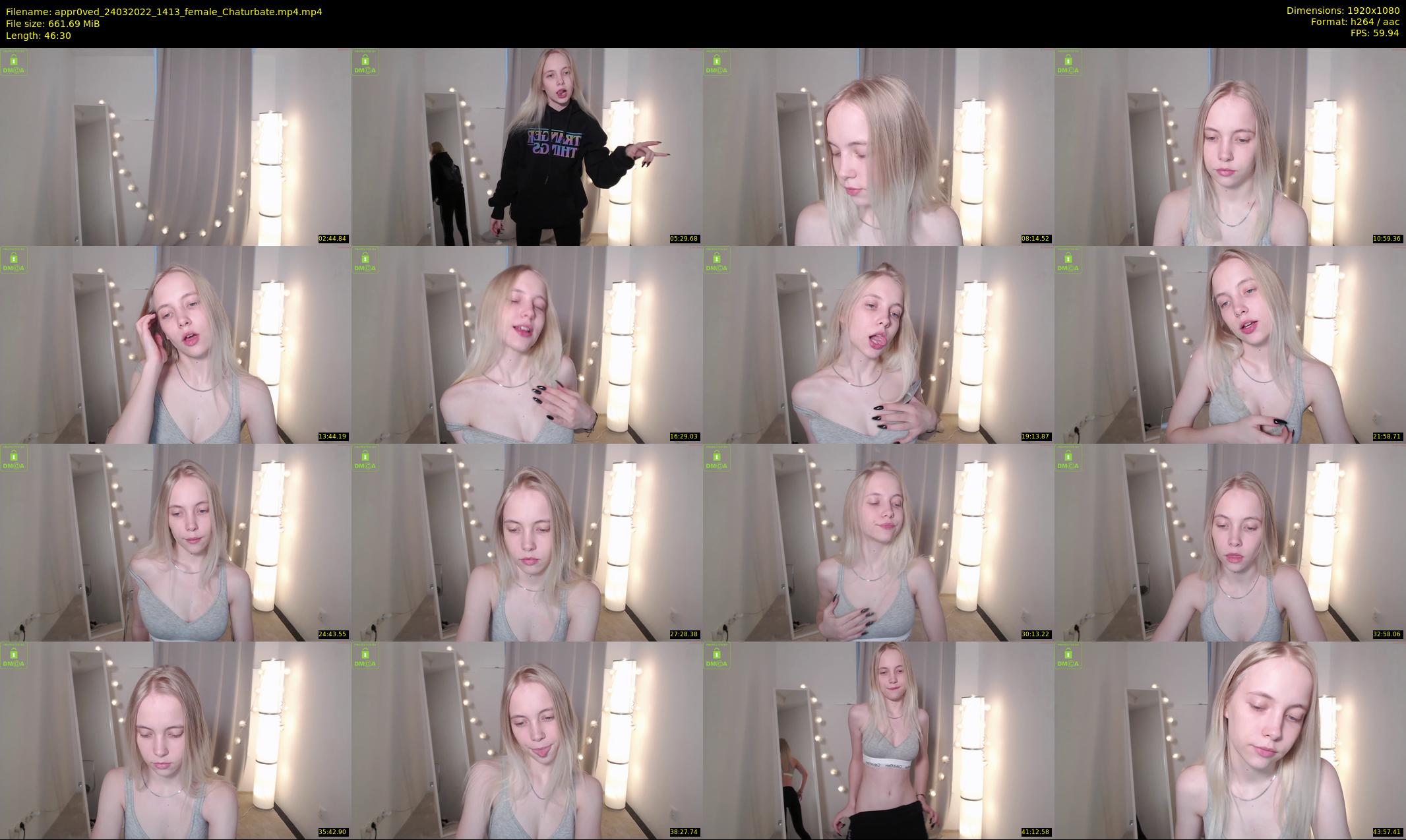 appr0ved — 47 minute Chaturbate female cam show recording, 1080p, Mar 24, 2022