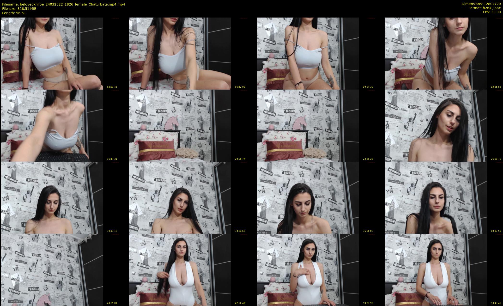 belovedkhlloe — 57 minute Chaturbate female cam show recording, 720p, Mar 24, 2022