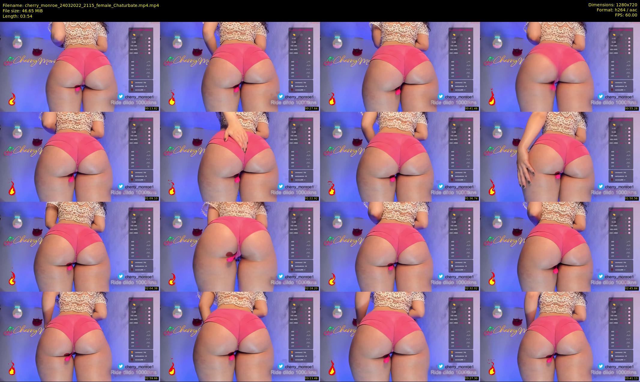 cherry_monroe — 4 minute Chaturbate female cam show recording, 720p, Mar 24, 2022