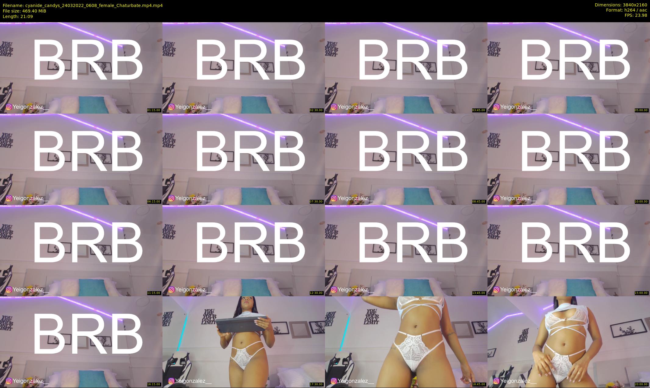 cyanide_candys — 22 minute Chaturbate female cam show recording, 4K, Mar 24, 2022