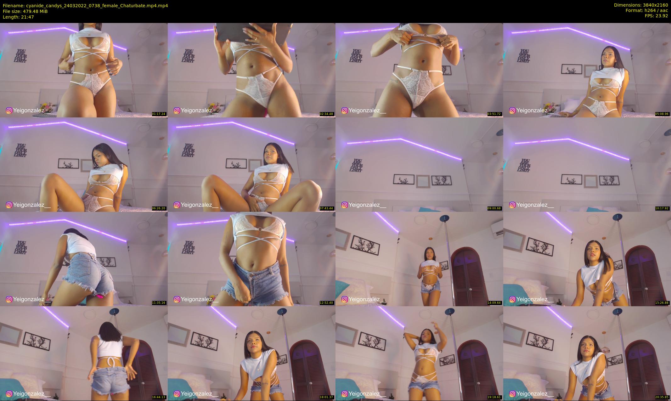 cyanide_candys — 22 minute Chaturbate female cam show recording, 4K, Mar 24, 2022
