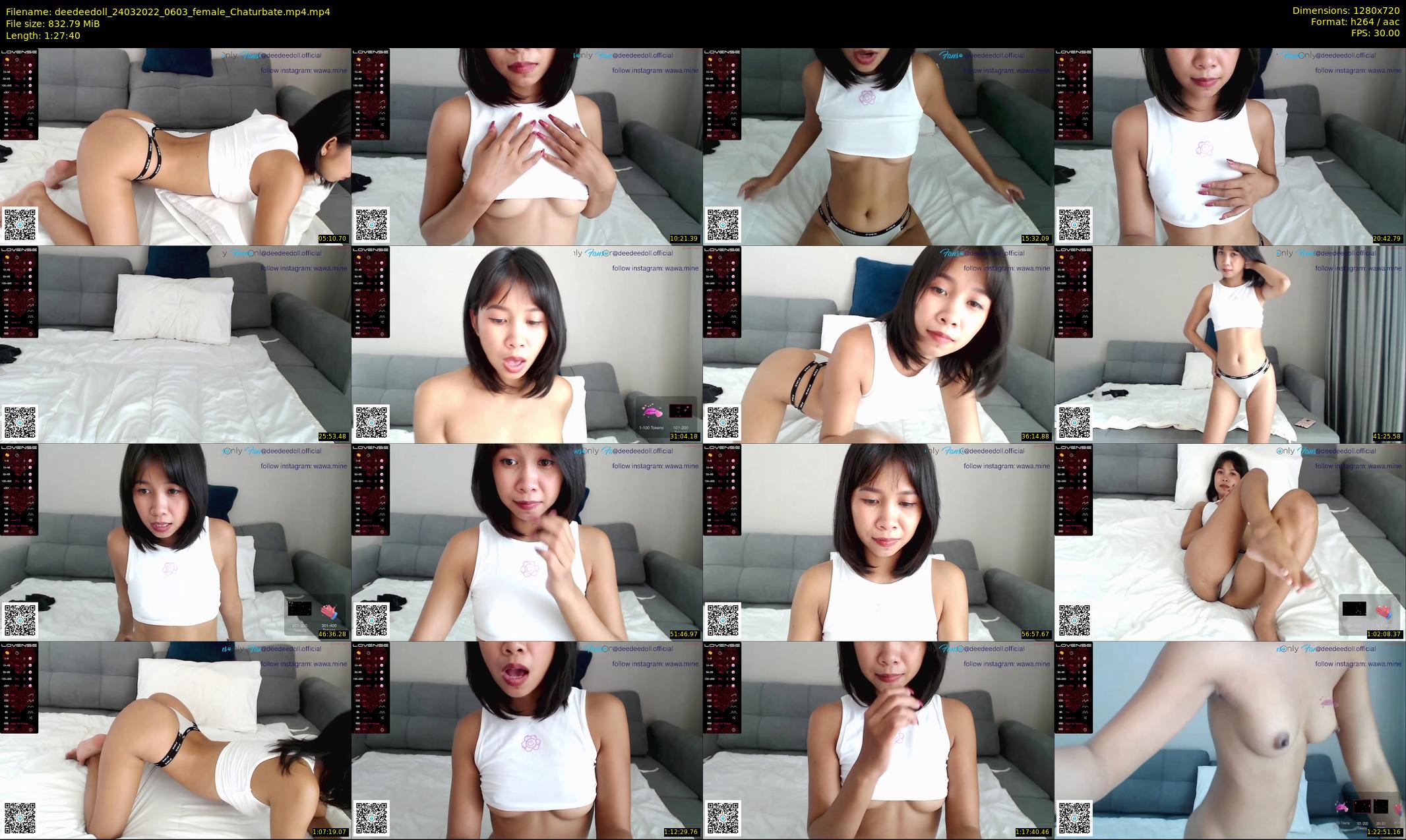 deedeedoll — 88 minute Chaturbate female cam show recording, 720p, Mar 24, 2022