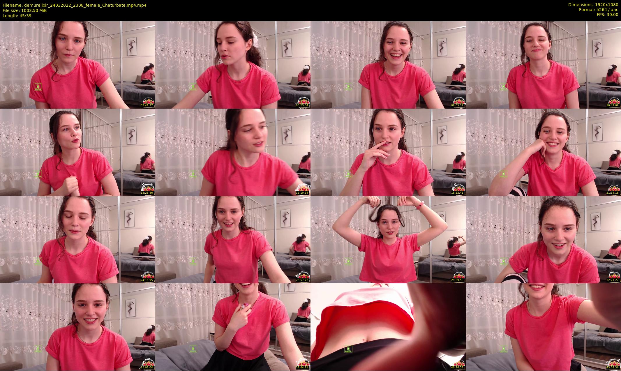 demurelixir — 46 minute Chaturbate female cam show recording, 1080p, Mar 24, 2022