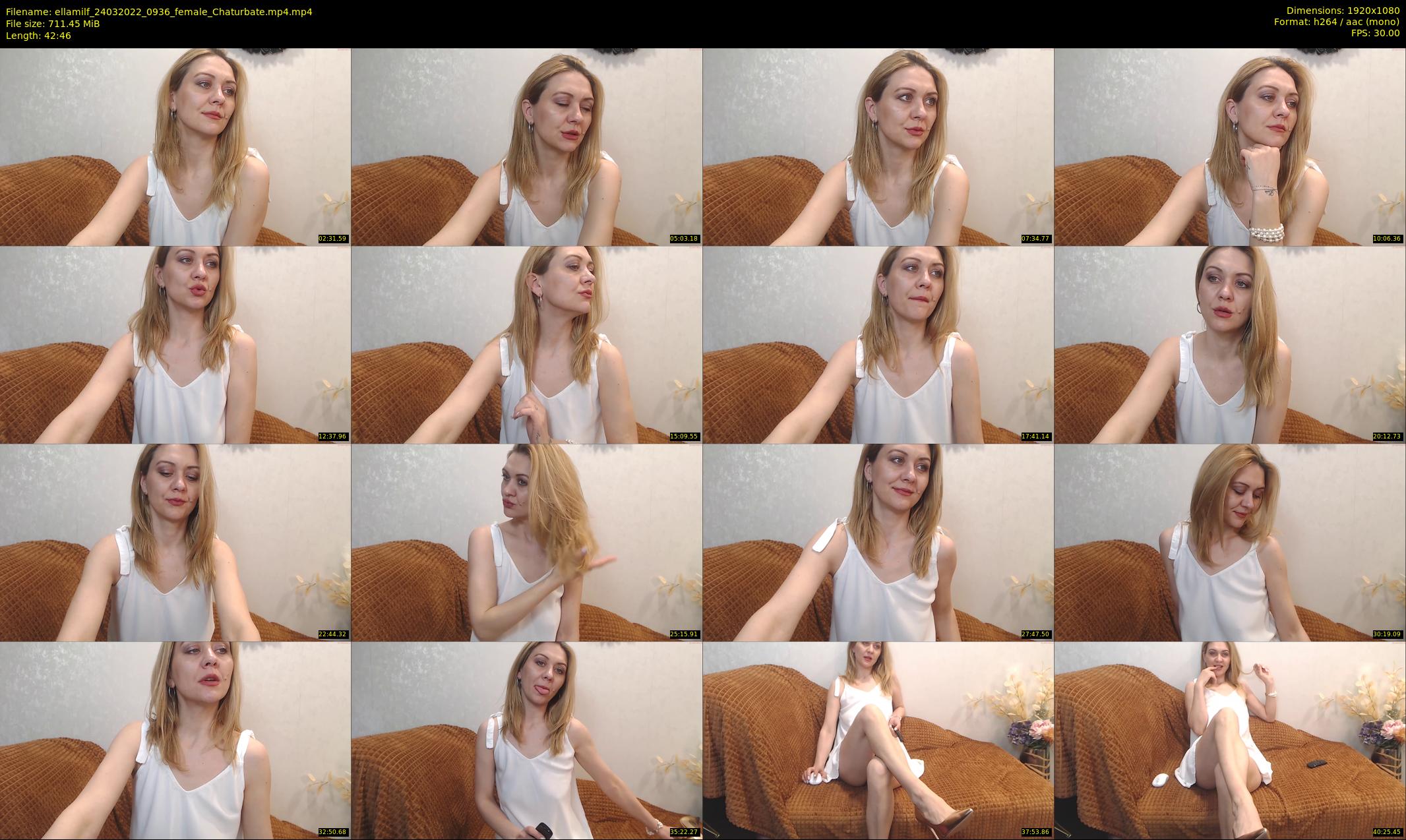 ellamilf — 43 minute Chaturbate female cam show recording, 1080p, Mar 24, 2022