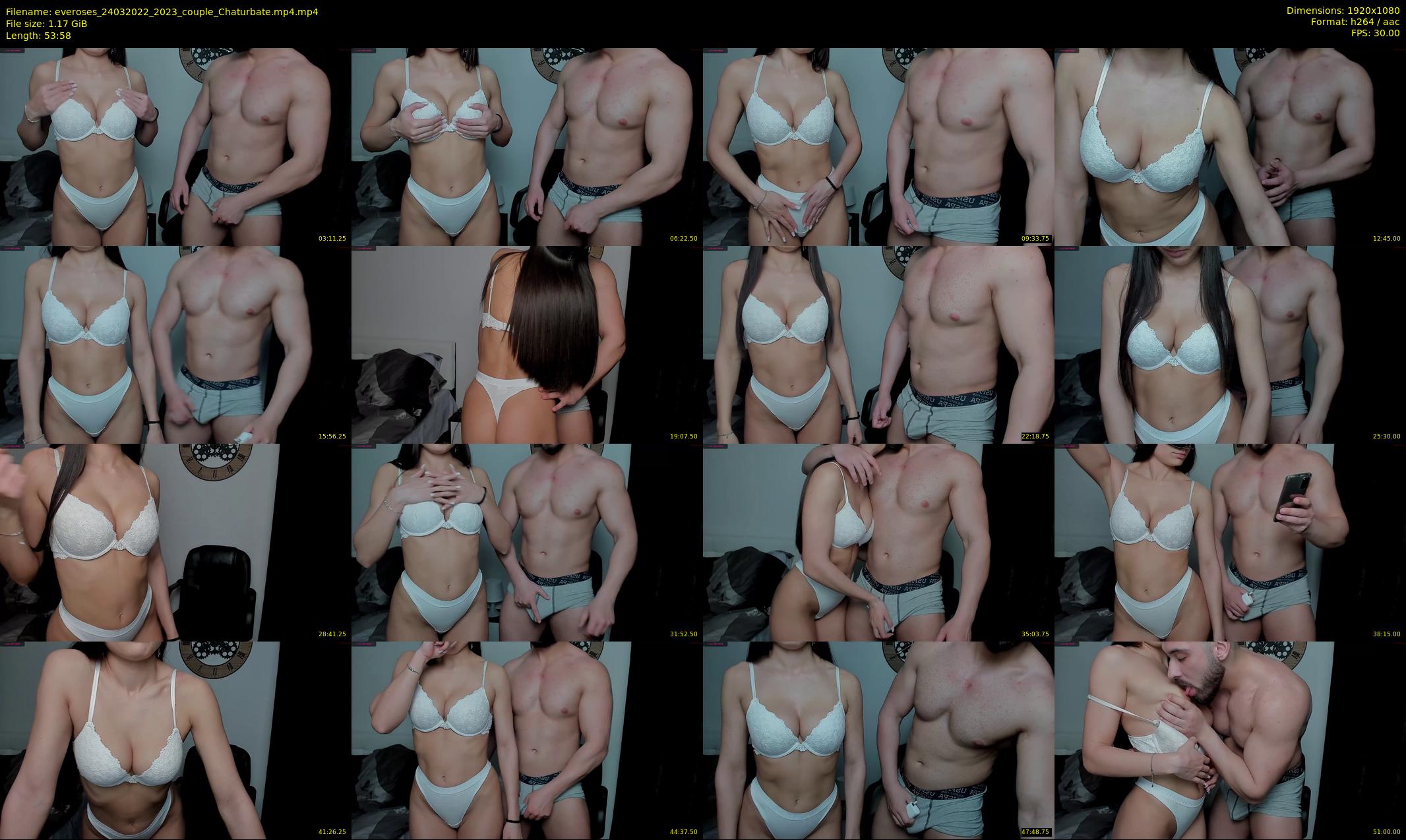 everoses — 54 minute Chaturbate couple cam show recording, 1080p, Mar 24, 2022