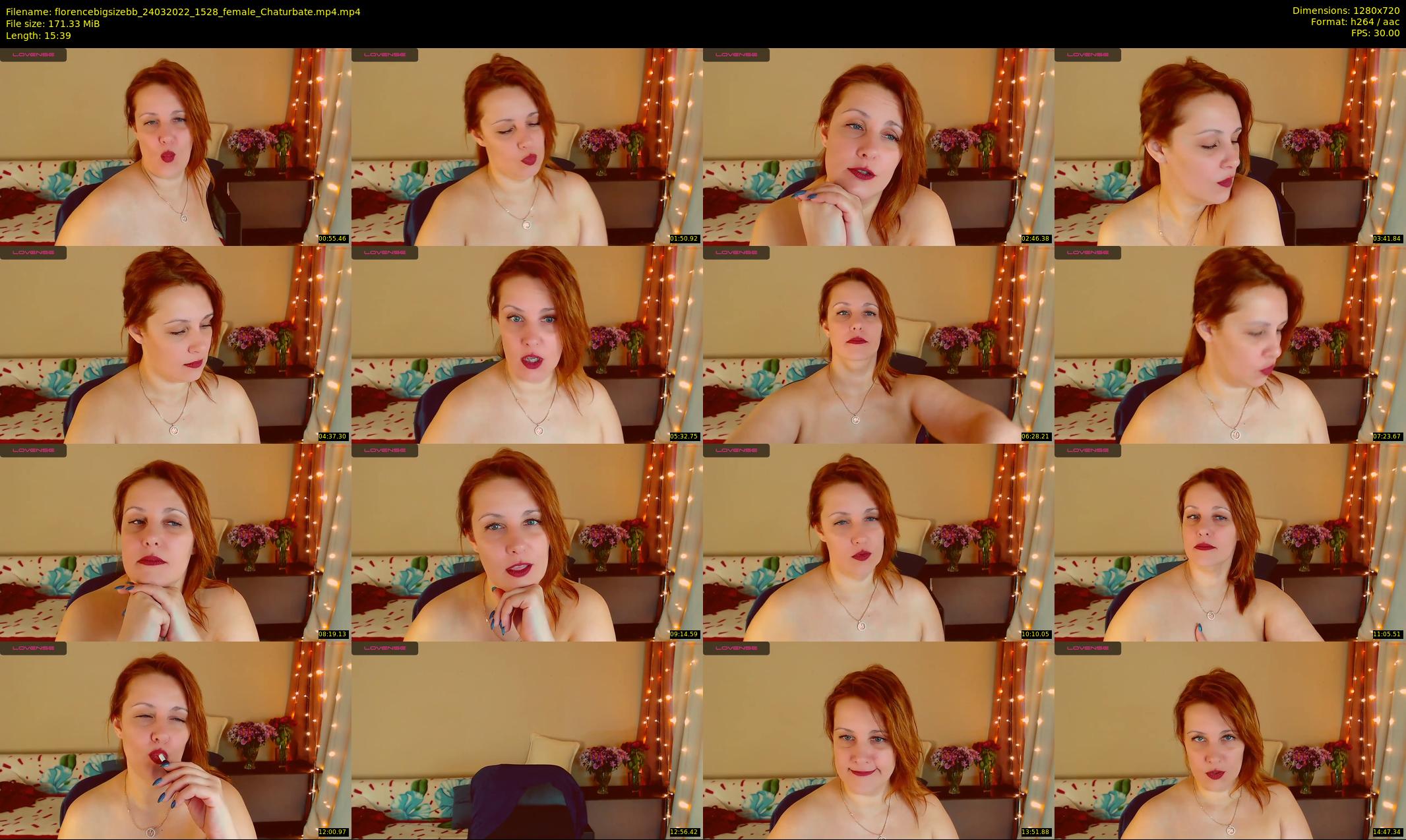 florencebigsizebb — 16 minute Chaturbate female cam show recording, 720p, Mar 24, 2022