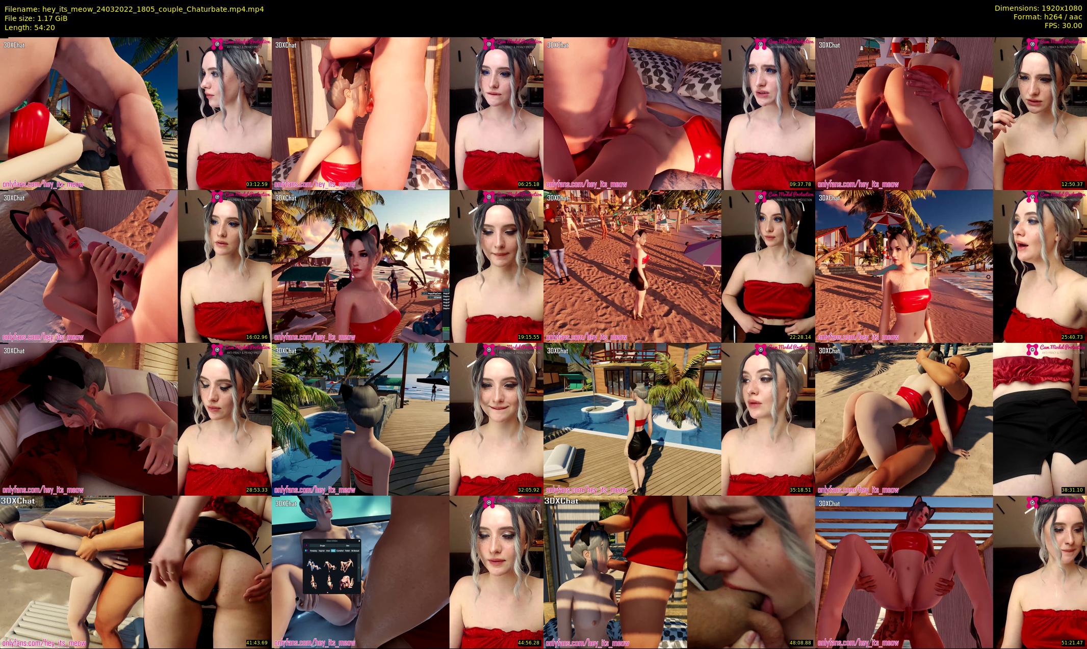 hey_its_meow — 55 minute Chaturbate couple cam show recording, 1080p, Mar 24, 2022