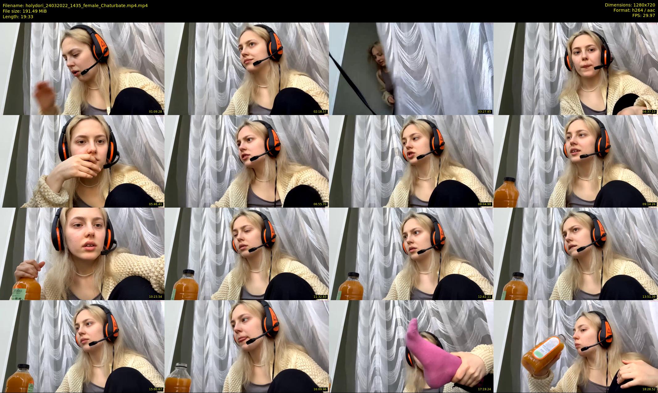 holydori — 20 minute Chaturbate female cam show recording, 720p, Mar 24, 2022
