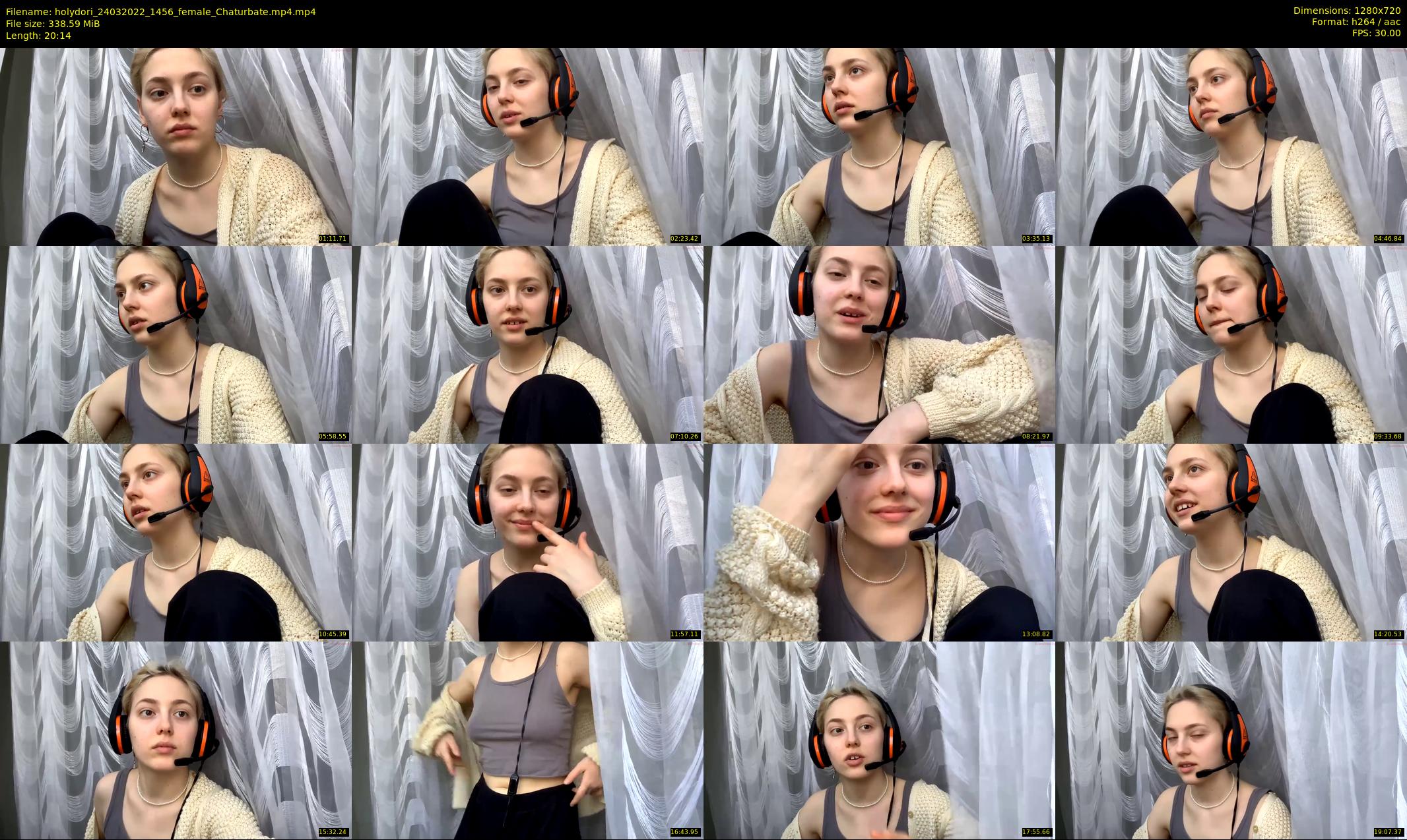 holydori — 21 minute Chaturbate female cam show recording, 720p, Mar 24, 2022