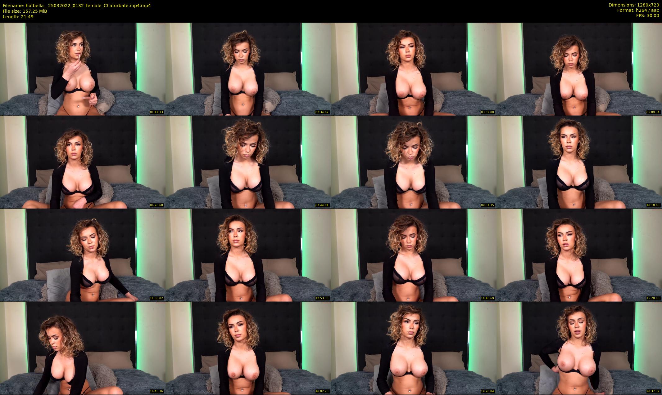hotbella_ — 22 minute Chaturbate female cam show recording, 720p, Mar 25, 2022