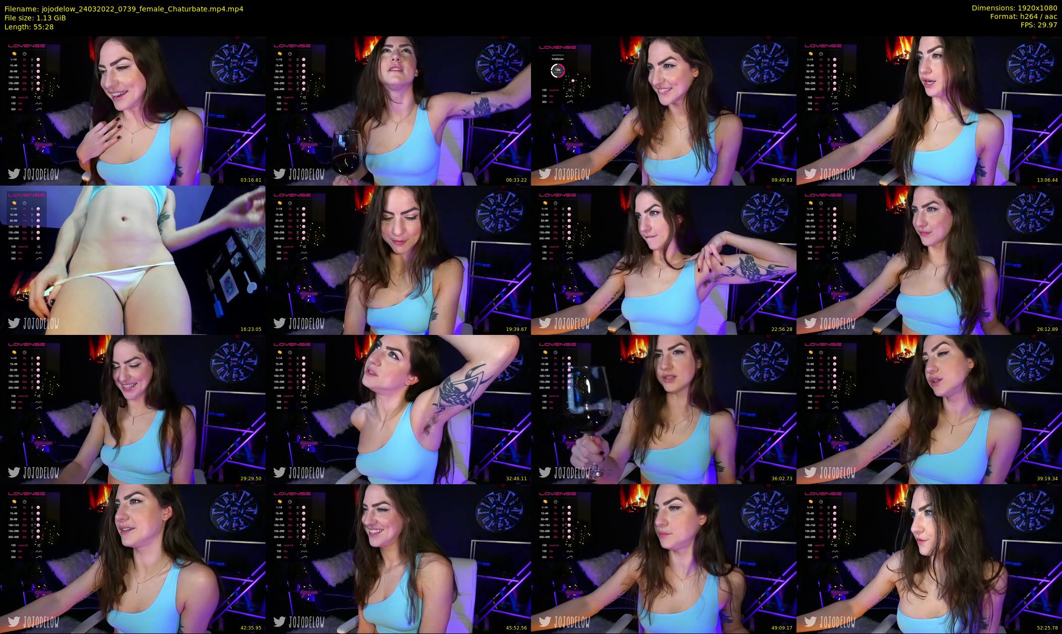 jojodelow — 56 minute Chaturbate female cam show recording, 1080p, Mar 24, 2022