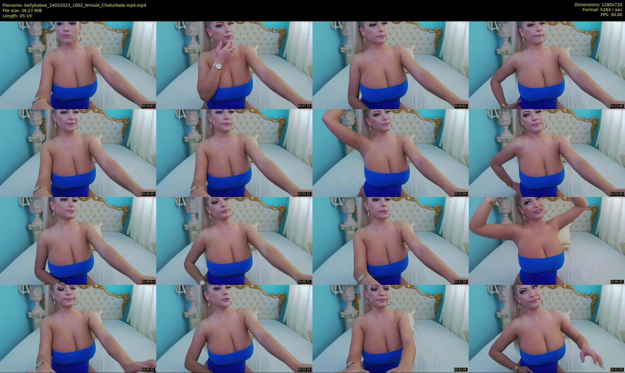 kellybabee — 6 minute Chaturbate female cam show recording, 720p, Mar 24, 2022