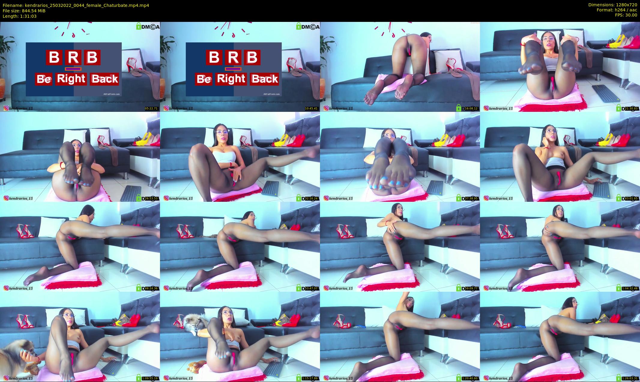 kendrarios — 92 minute Chaturbate female cam show recording, 720p, Mar 25, 2022