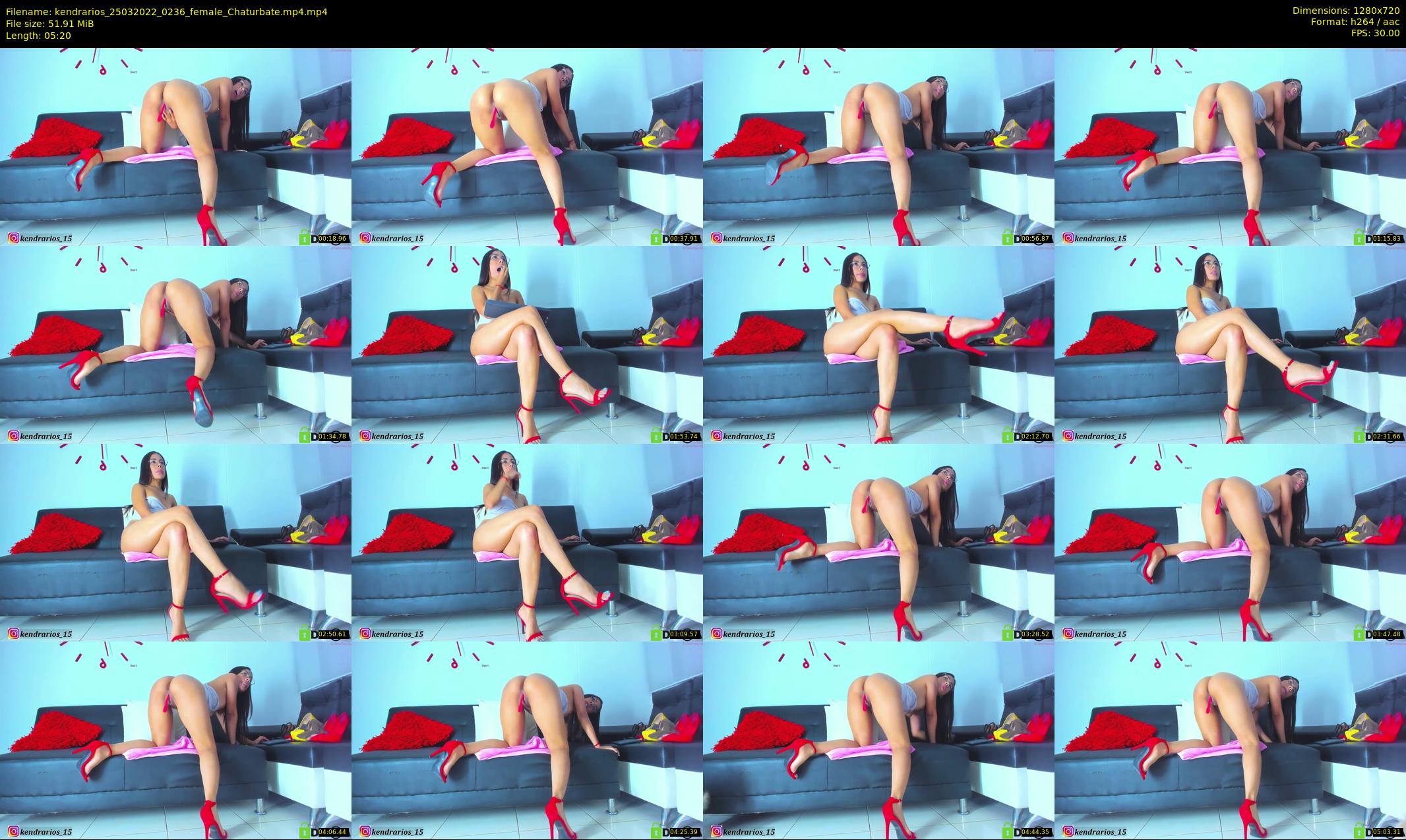 kendrarios — 6 minute Chaturbate female cam show recording, 720p, Mar 25, 2022
