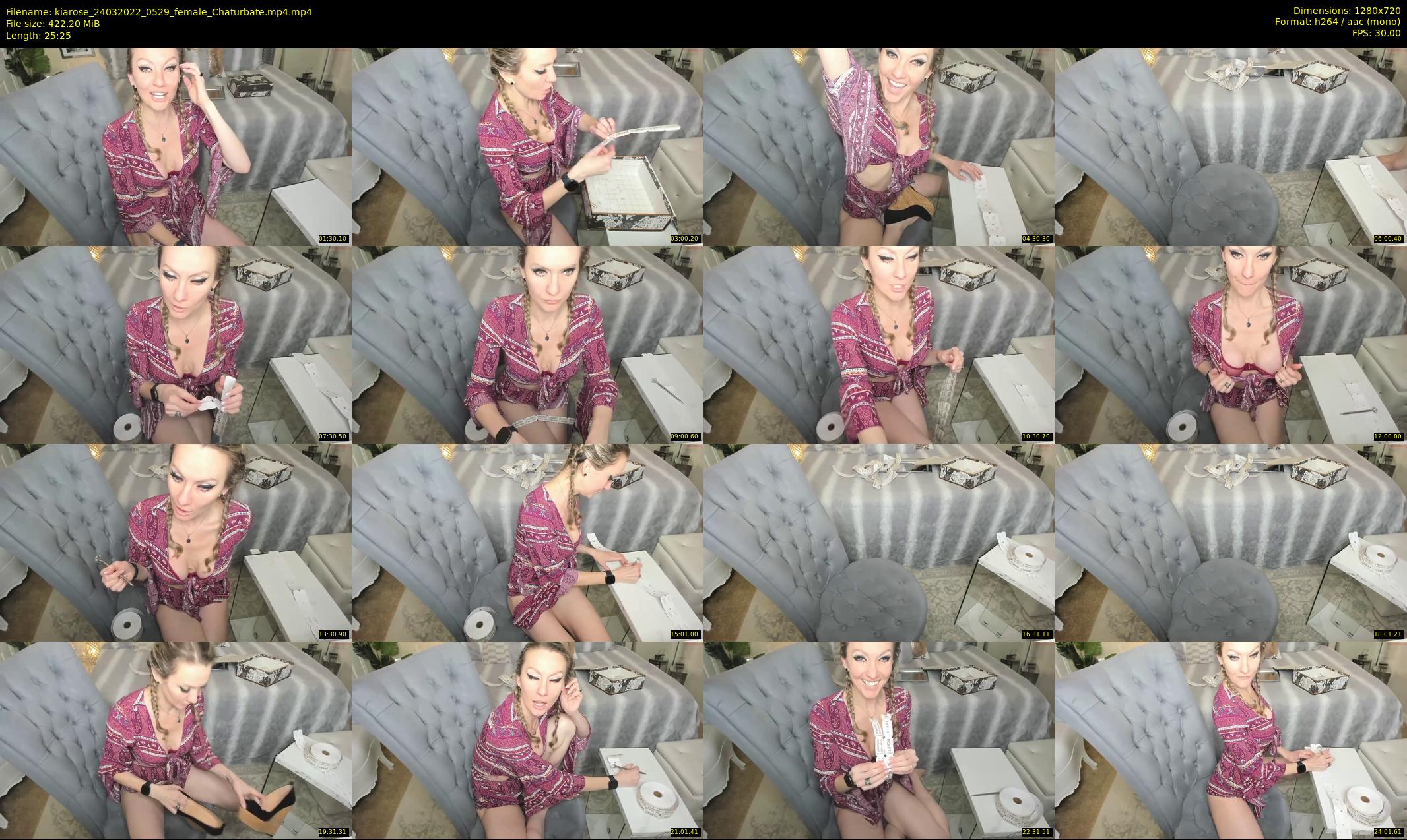kiarose — 26 minute Chaturbate female cam show recording, 720p, Mar 24, 2022