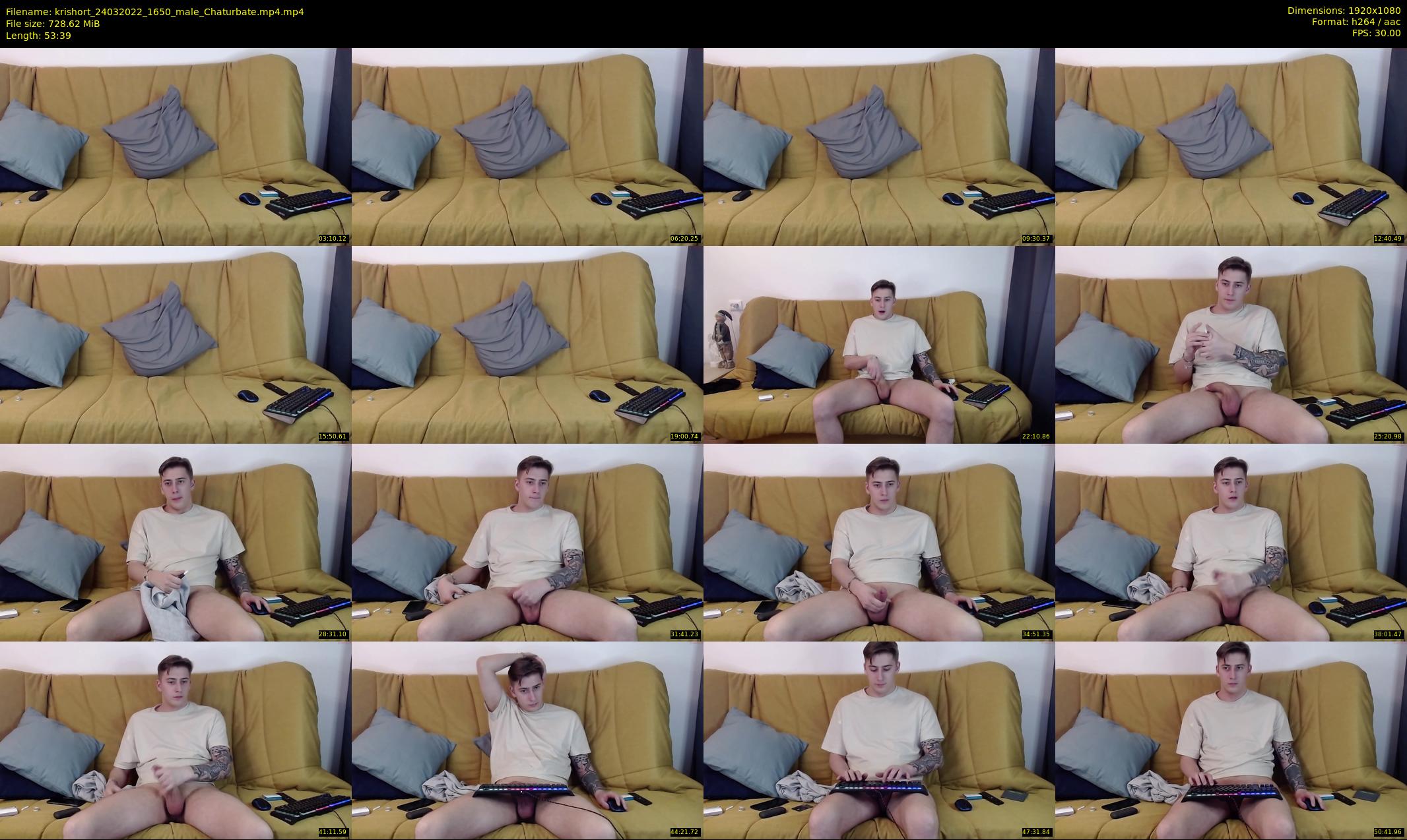 krishort — 54 minute Chaturbate male cam show recording, 1080p, Mar 24, 2022