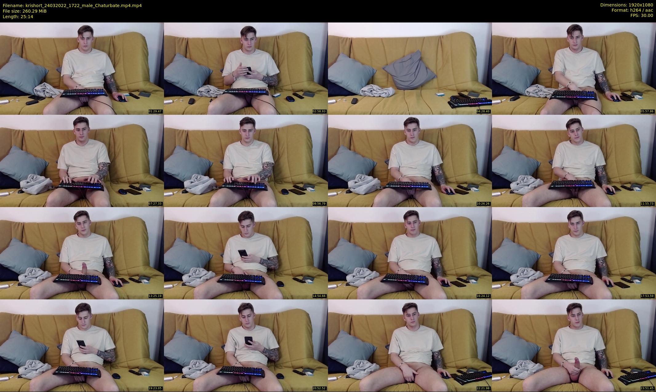 krishort — 26 minute Chaturbate male cam show recording, 1080p, Mar 24, 2022