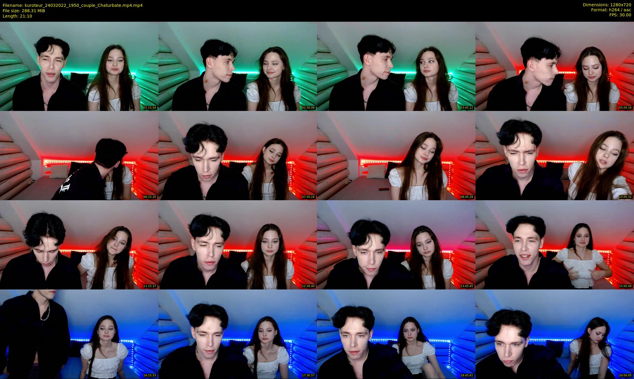 kuroteur — 22 minute Chaturbate couple cam show recording, 720p, Mar 24, 2022