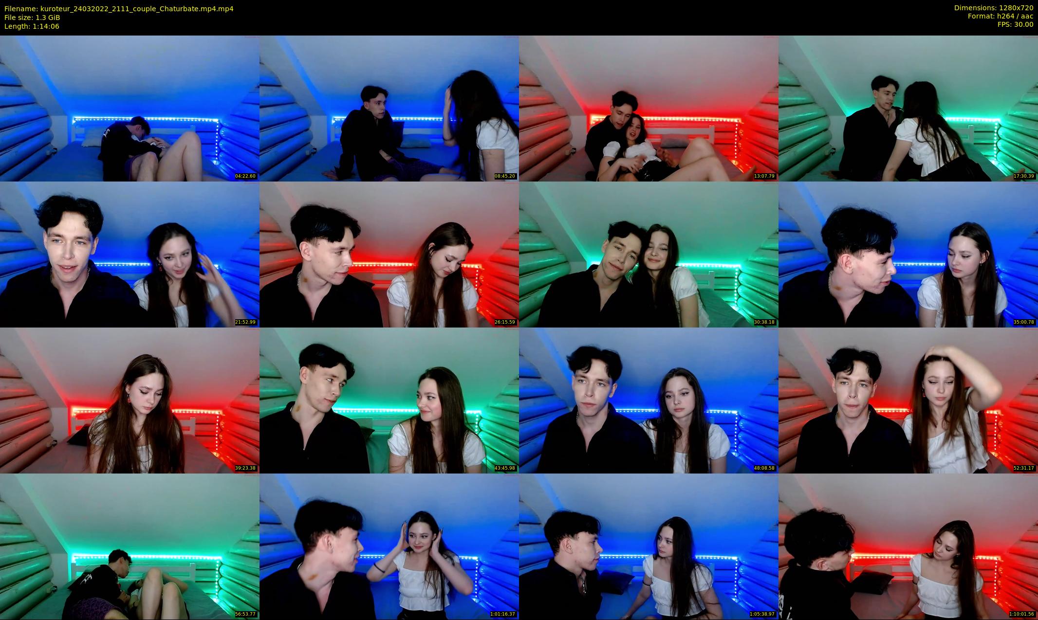kuroteur — 75 minute Chaturbate couple cam show recording, 720p, Mar 24, 2022