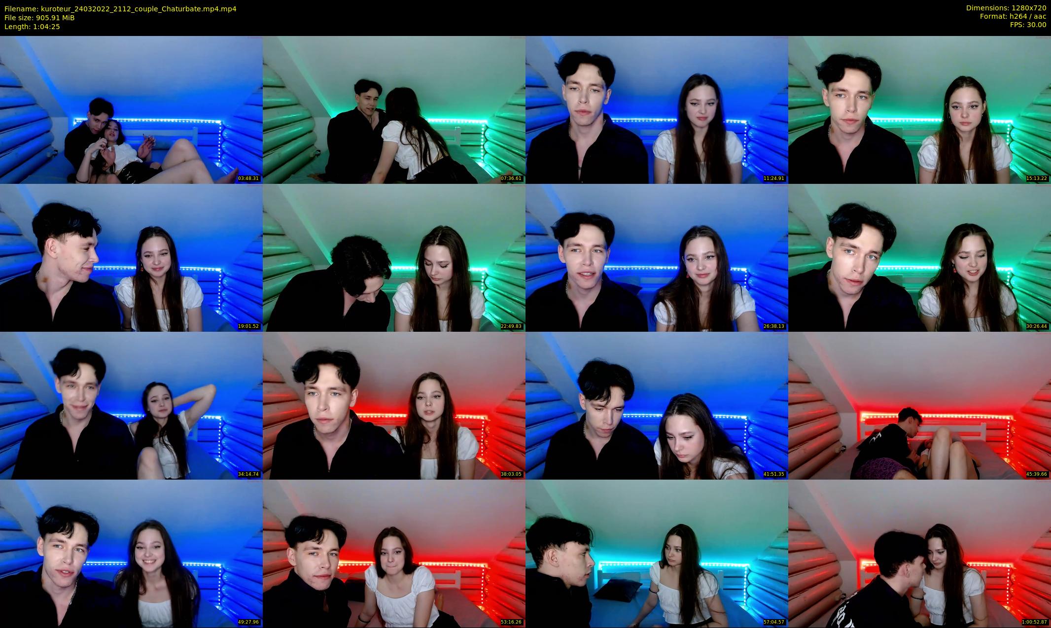 kuroteur — 65 minute Chaturbate couple cam show recording, 720p, Mar 24, 2022