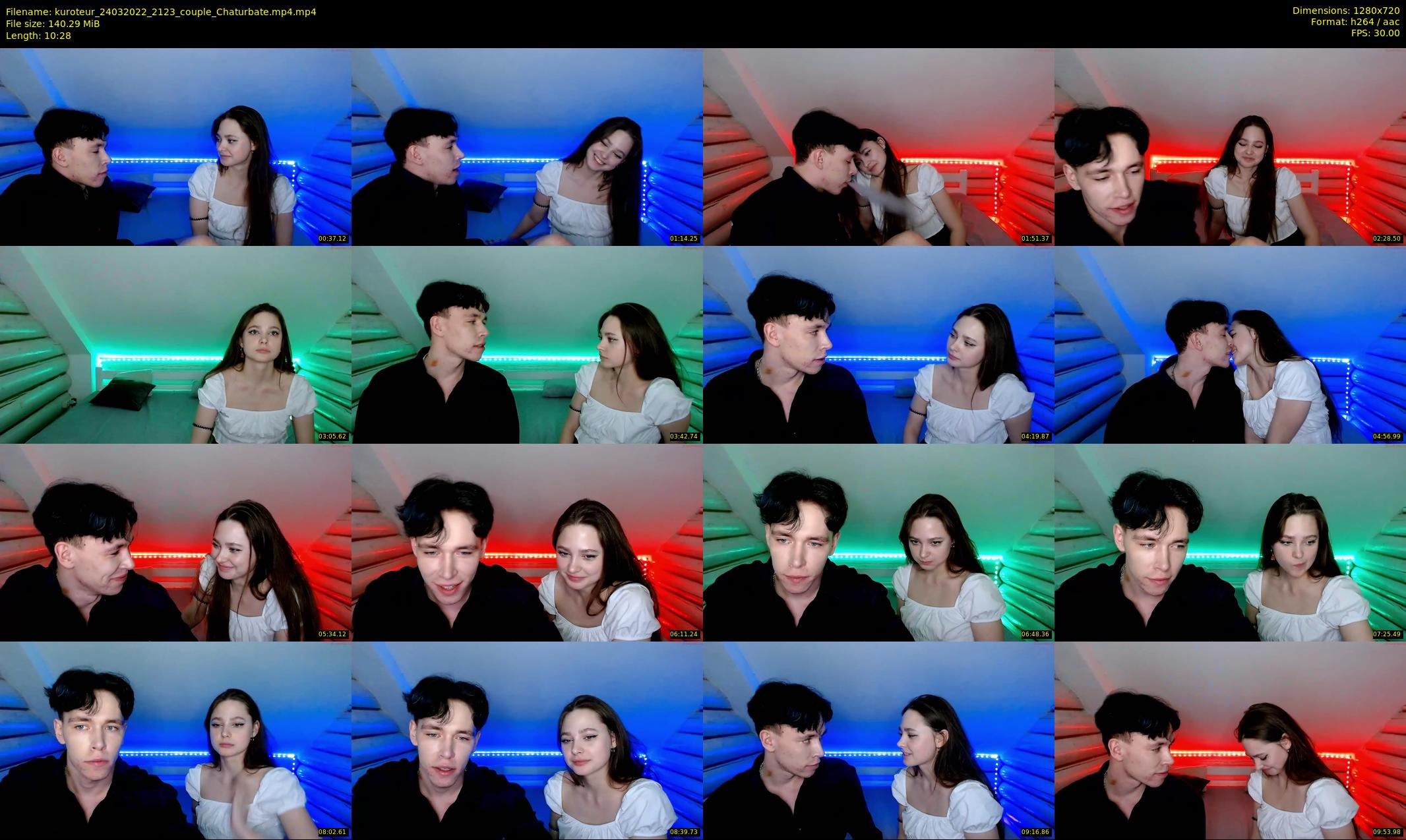 kuroteur — 11 minute Chaturbate couple cam show recording, 720p, Mar 24, 2022