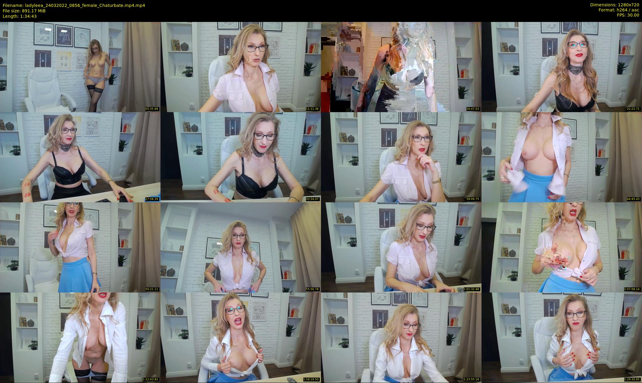 ladyleea — 95 minute Chaturbate female cam show recording, 720p, Mar 24, 2022