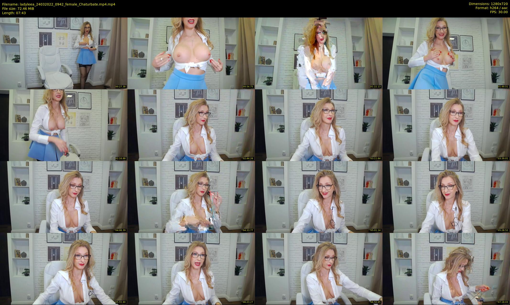 ladyleea — 8 minute Chaturbate female cam show recording, 720p, Mar 24, 2022